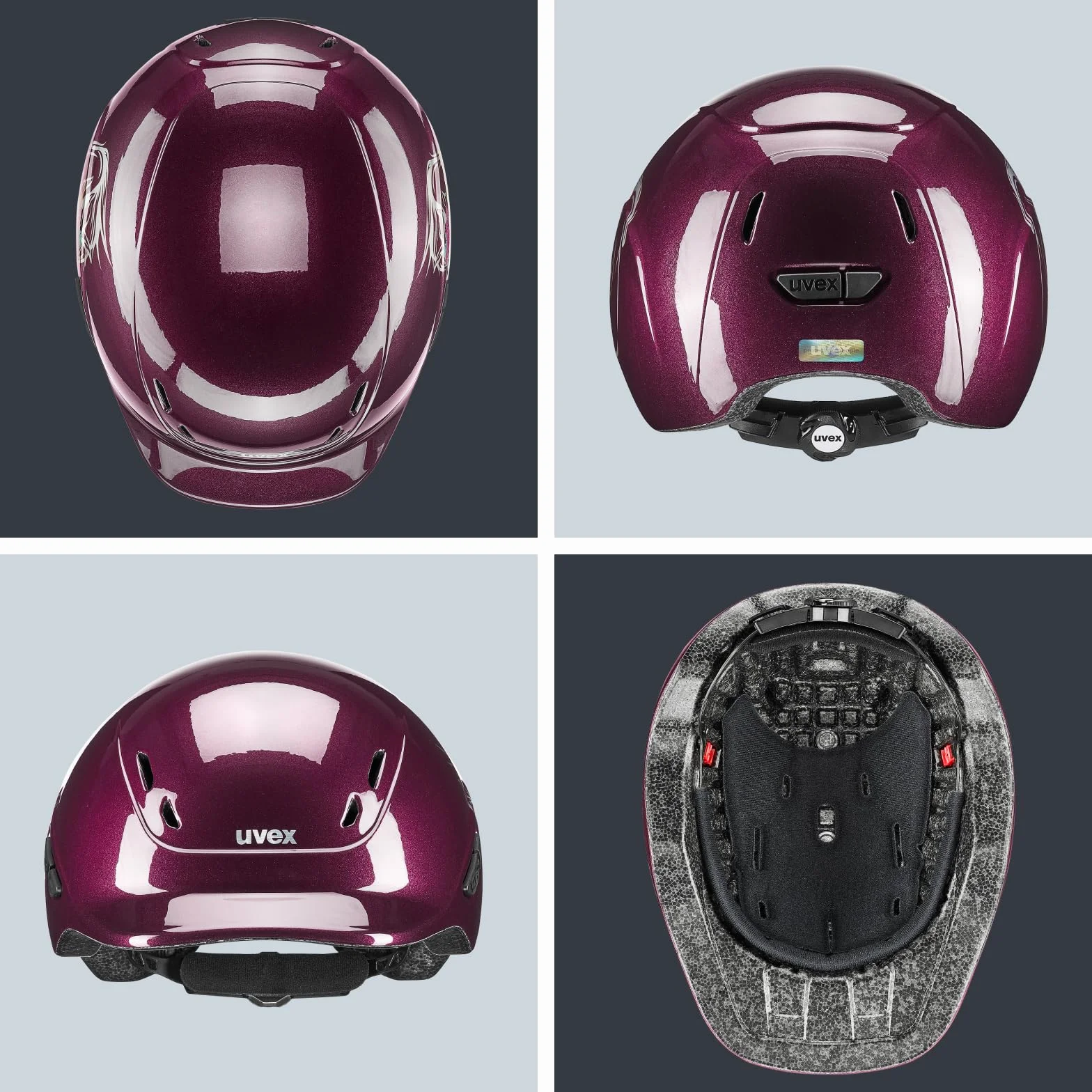 uvex kidoxx Casque d'équitation Enfant léger réglable