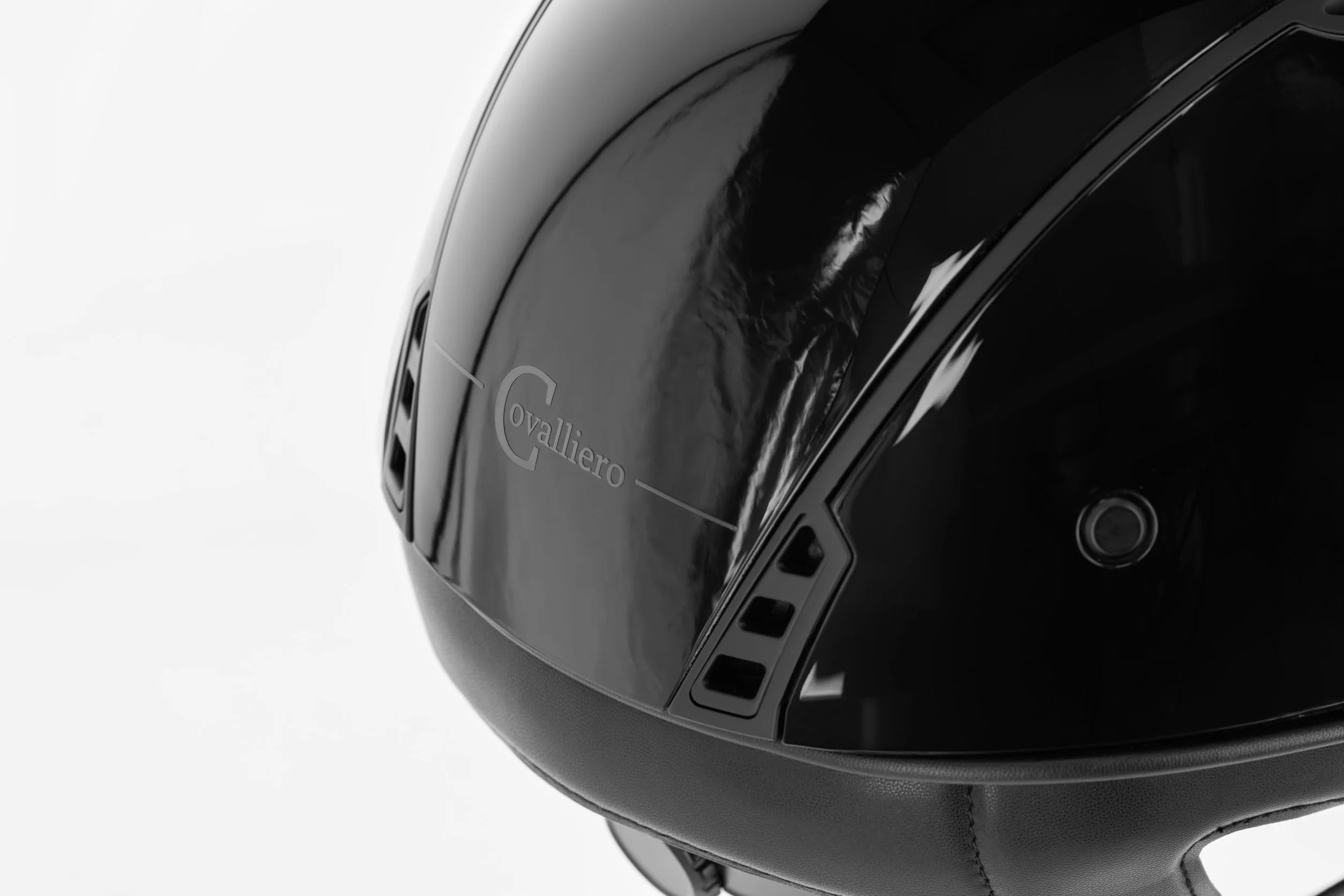 Covalliero Casque d'équitation Eclipse Polo brillant noir laqué 56-58 cm ERT
