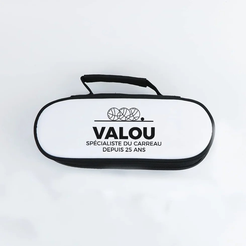 Sacoche Boule Pétanque Personnalisable en Coton pour Boule de Pétanque - Cadeau Homme