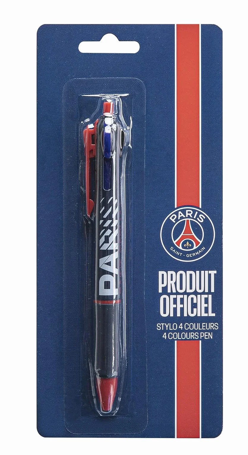 PSG Stylo 4 Couleurs Collection Officielle PARIS SAINT GERMAIN