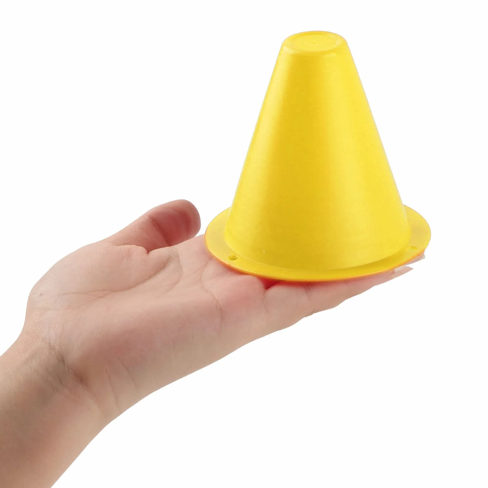 Keenso Ensemble de Cônes de Marqueurs de Football, 10pcs Plots de Marquage en Plastique