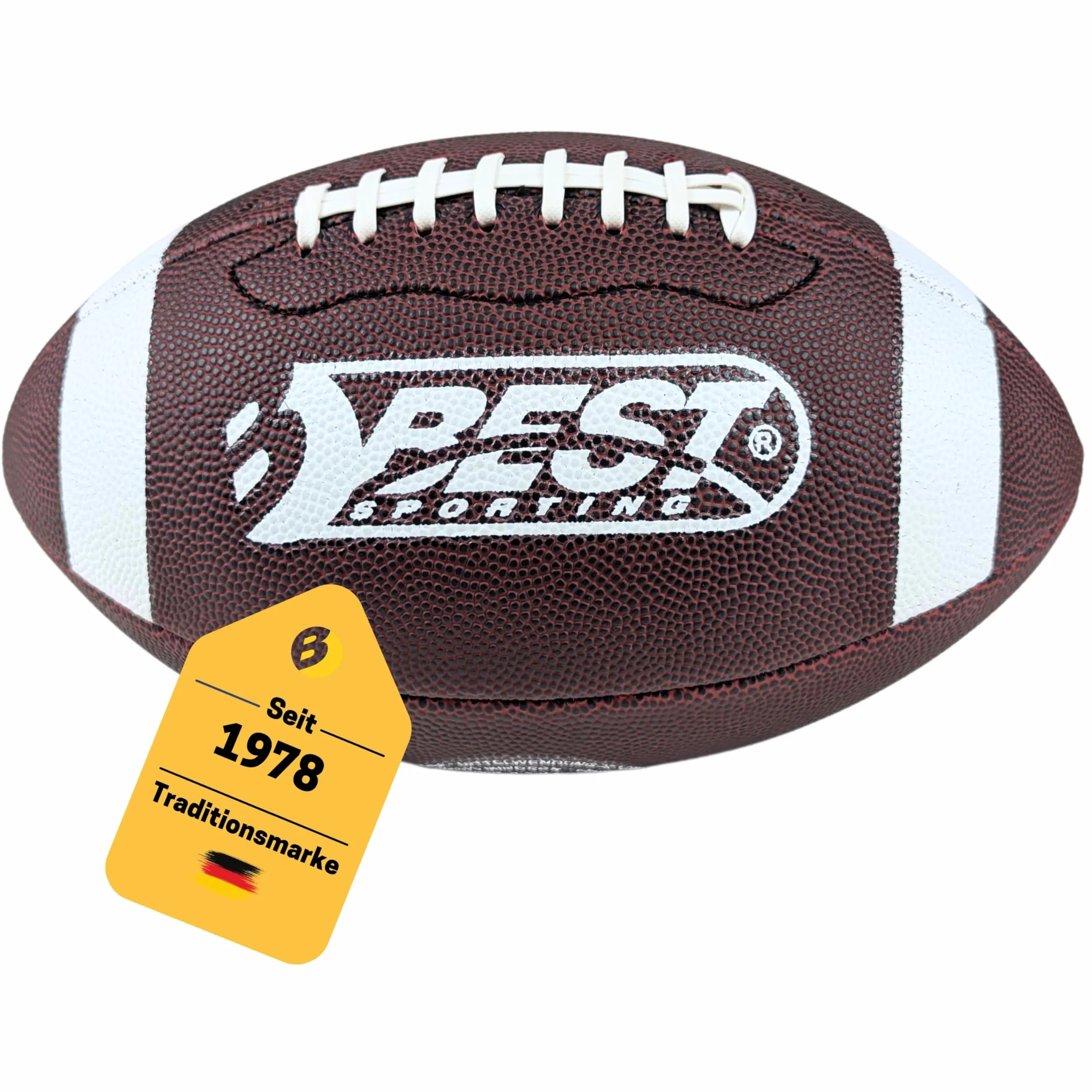 Best Sporting Ballon de football américain Taille 9 – Ballon robuste pour adultes et adolescents à partir de 14 ans