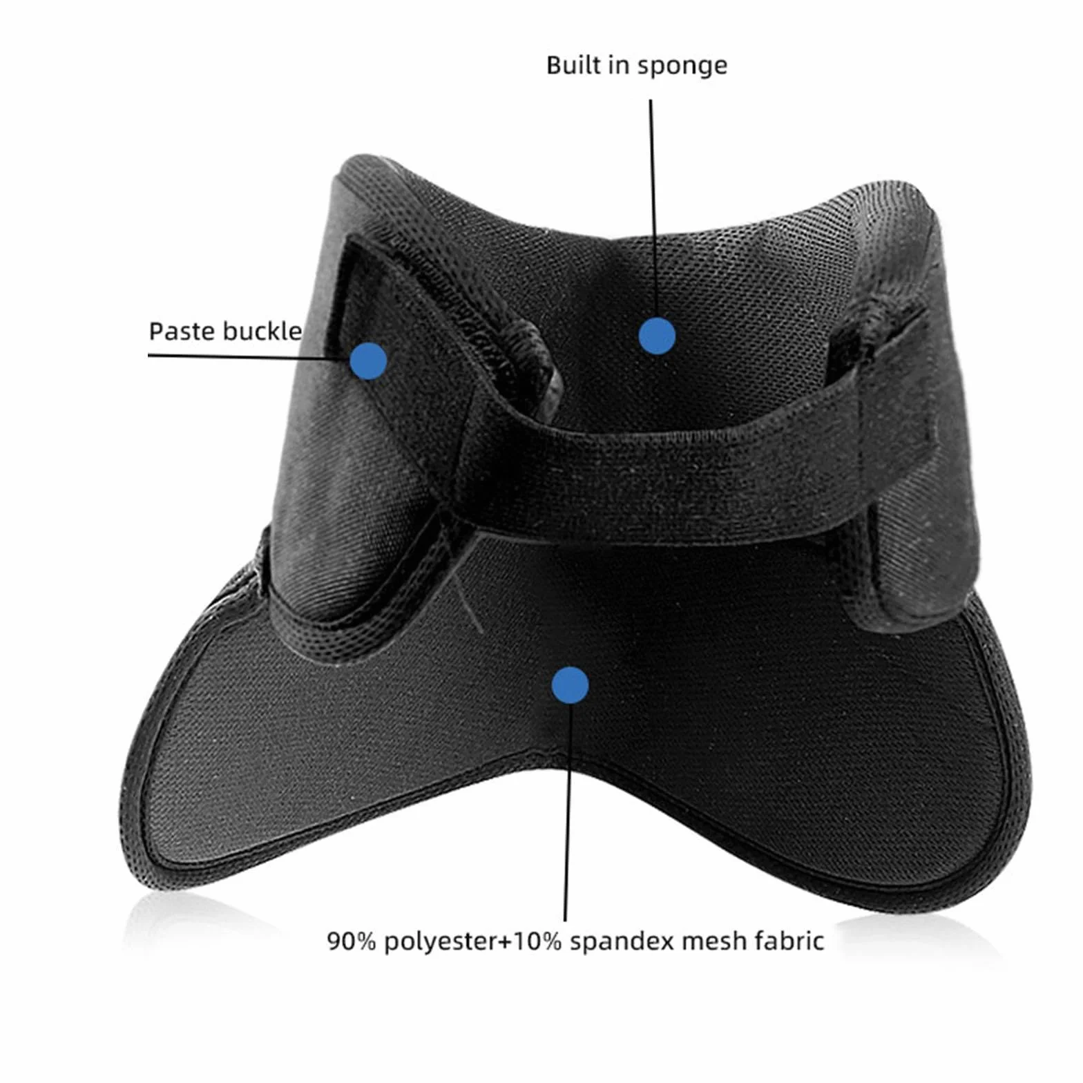 Predolo Protège-Cou de Hockey Ajustable, Équipement de Protection pour le Cou