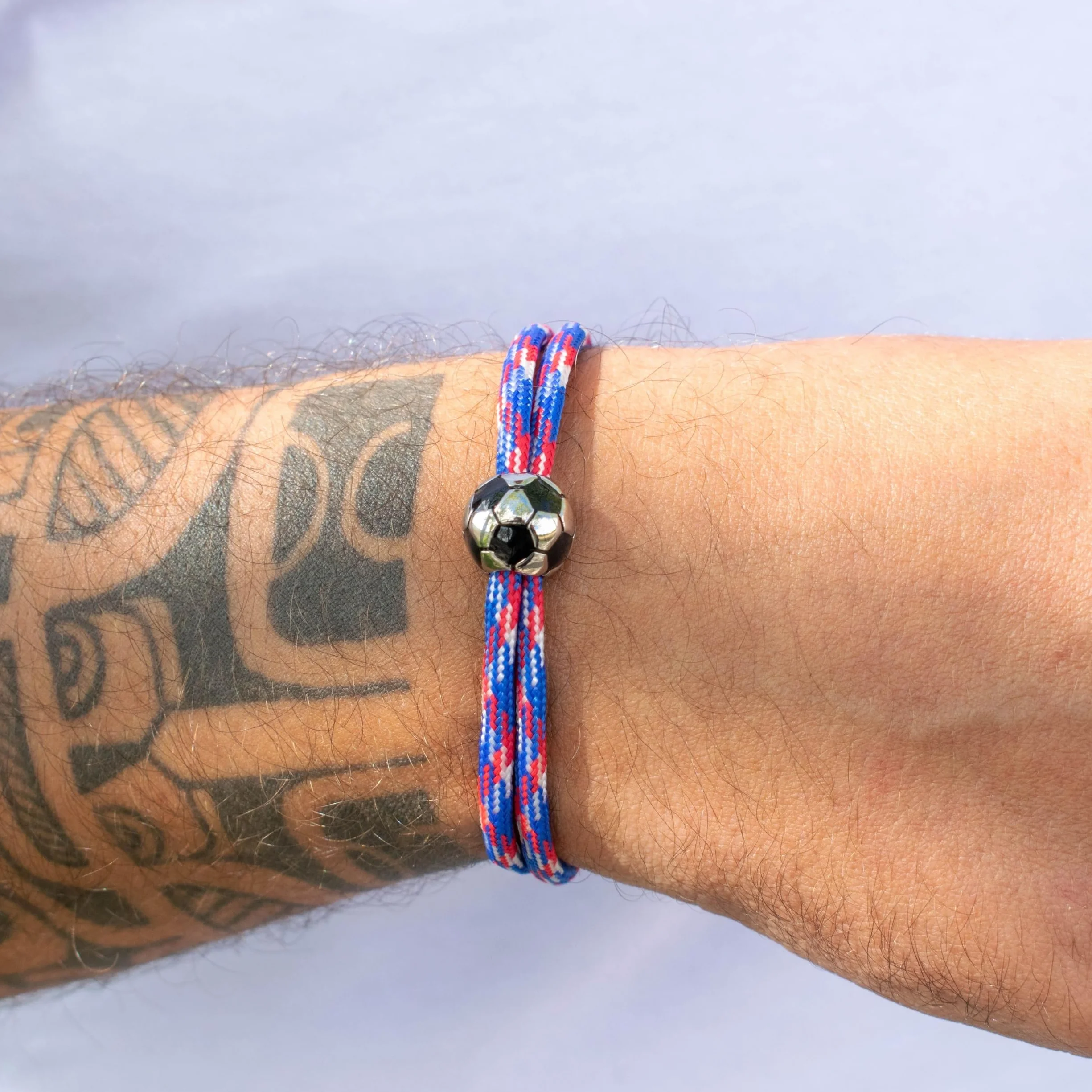 Bracelet Football réglable acier inoxydable Homme Enfant Cadeau Noël anniversaire fête des pères