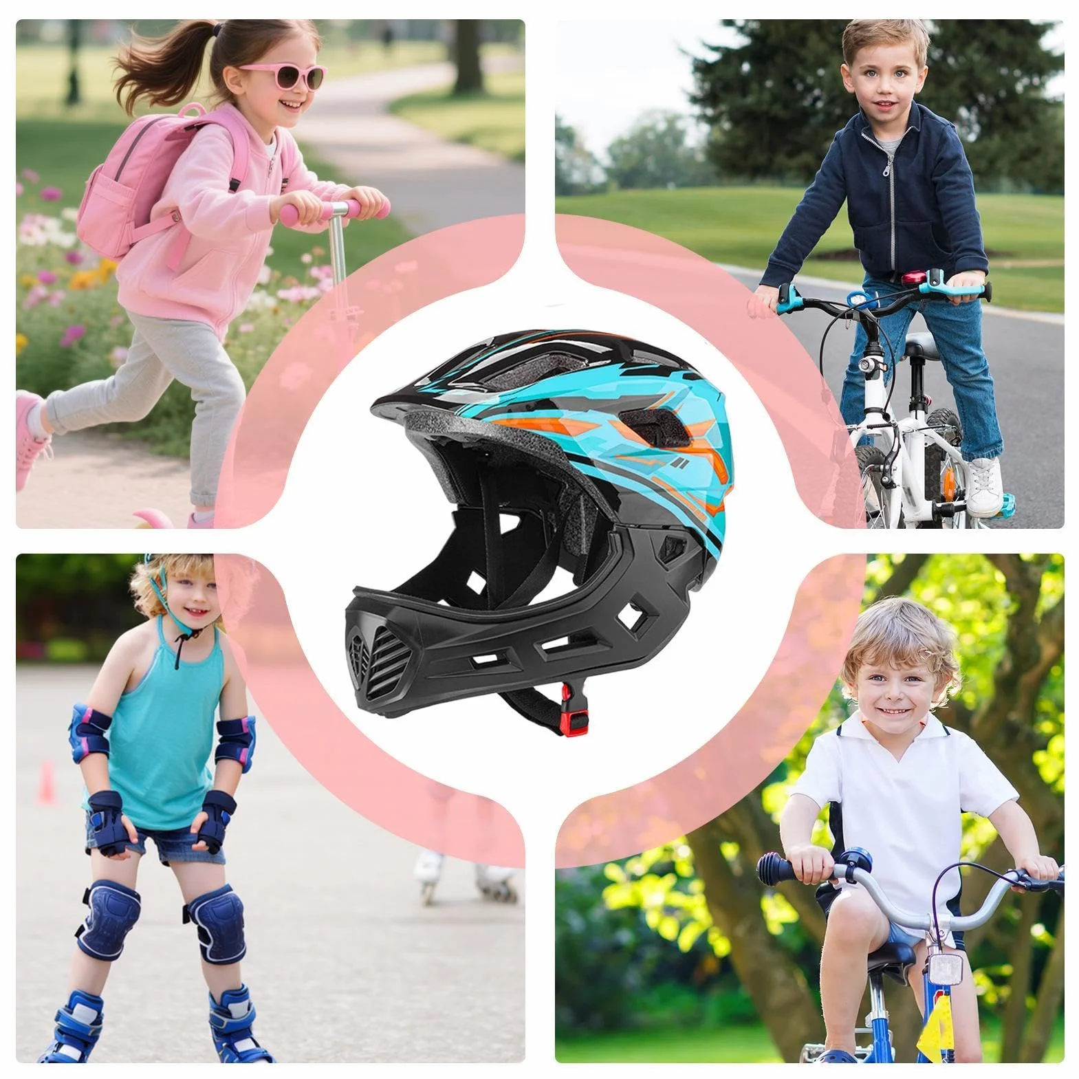 Casque Intégral pour Vélo de Route, Résistant aux Rayures et Respirant
