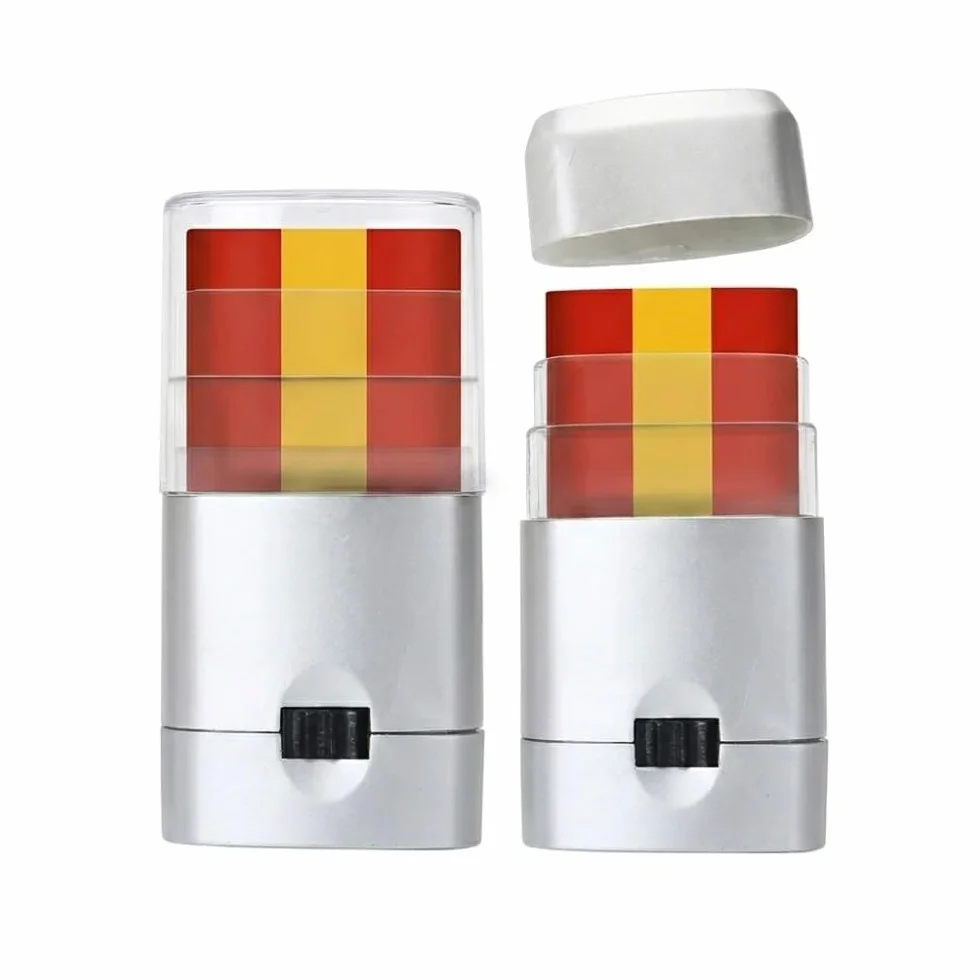 Crayons Maquillage Drapeau Espagne Rouge-Jaune-Rouge Football Euro Monde 2026 Carnaval Halloween