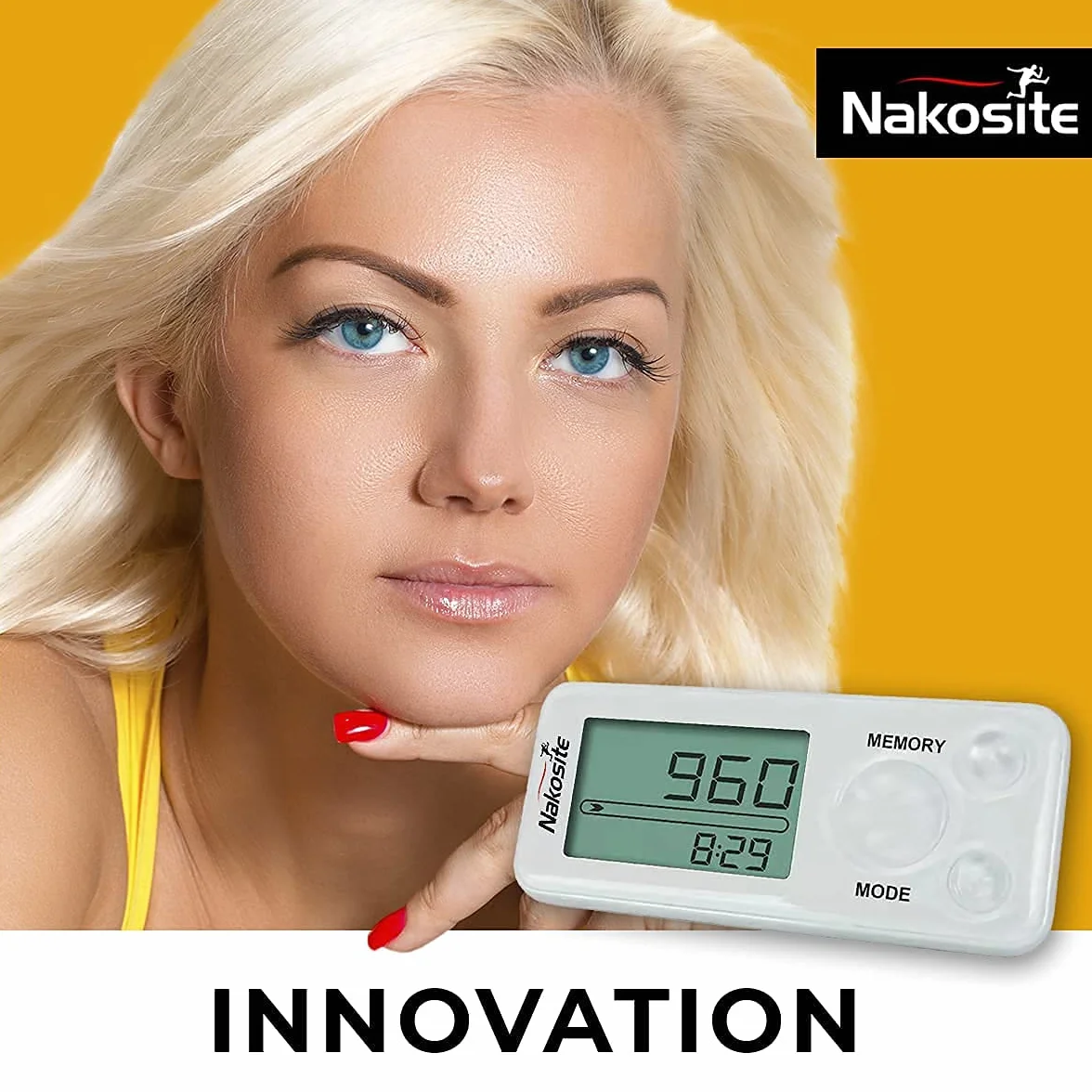 Podometre Marche Non connecté pour Femme Homme Enfant Compteur De Pas Distance Calories Clip Lanière