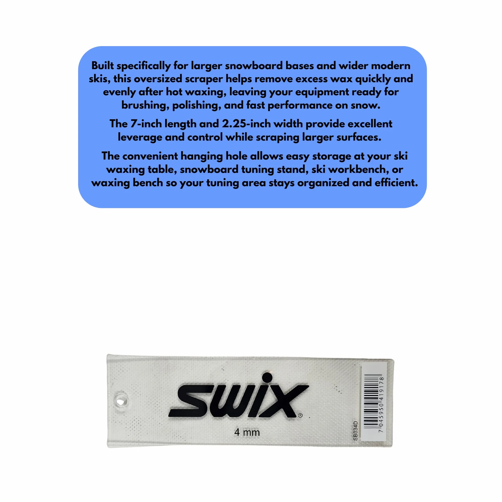Swix Snowboard Plexiklinge 4 mm