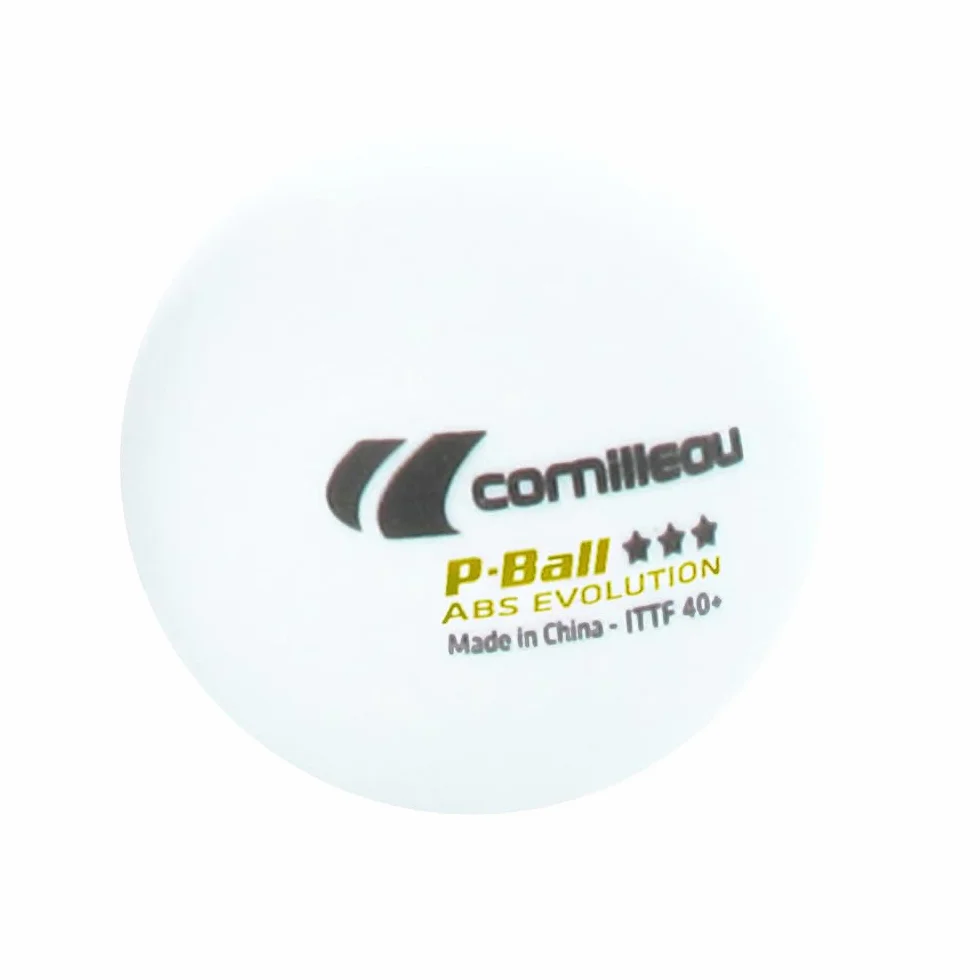 Cornilleau Balles P-Ball ABS Evo ITTF X3 Blanc