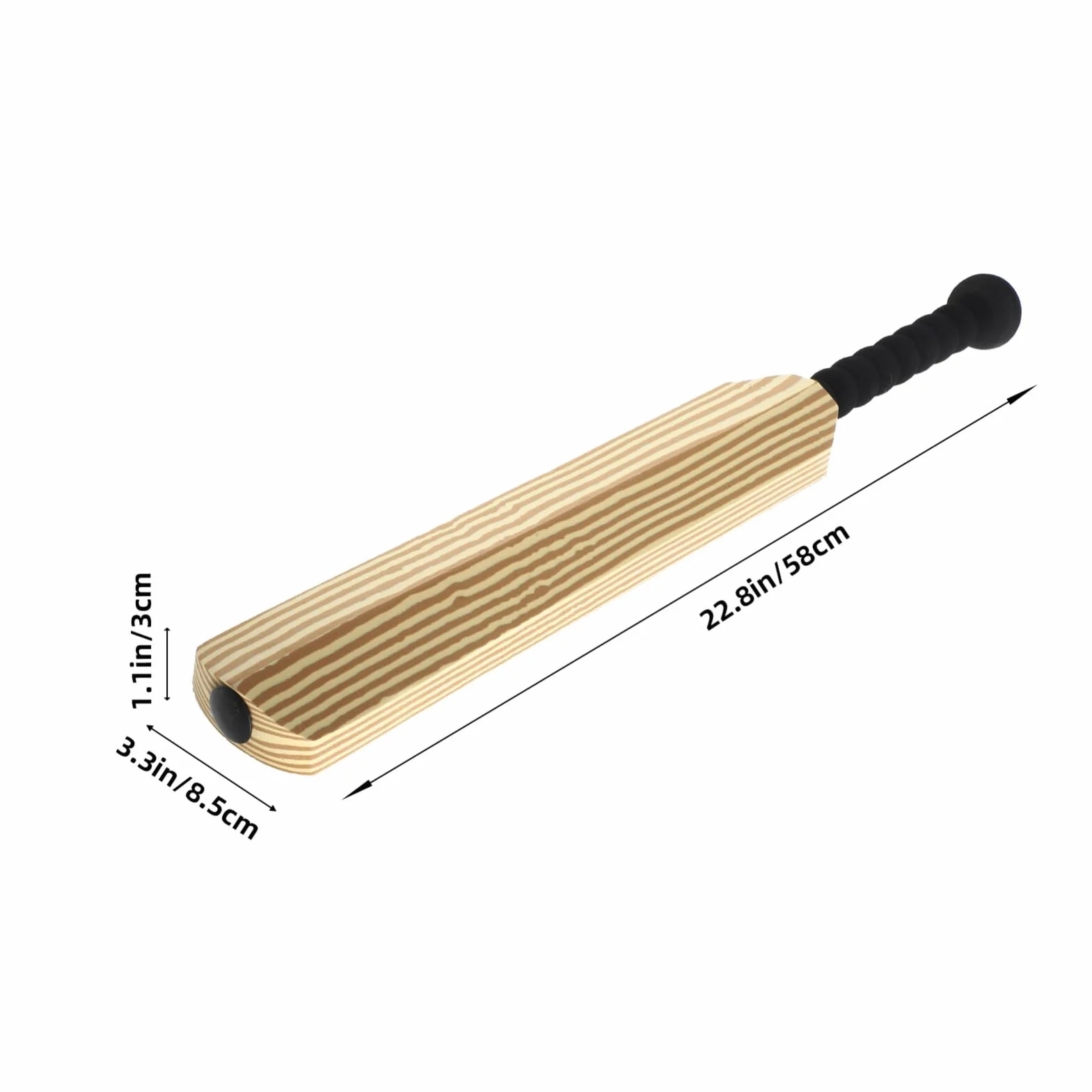 Mipcase Batte De Cricket Interactif Rembourrée en Mousse Balles D'intérieur Jouet pour Maison Plage Jardin