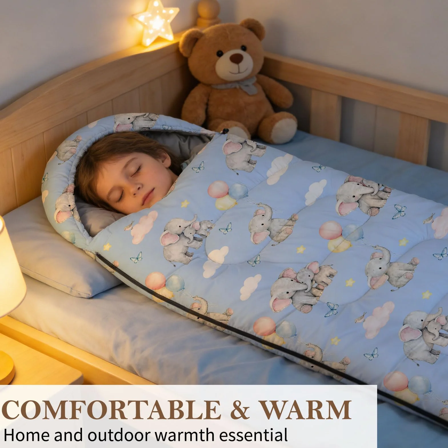 Sacs de Couchage Adultes Enfants Compacts avec Sac de Compression Camping Voyage