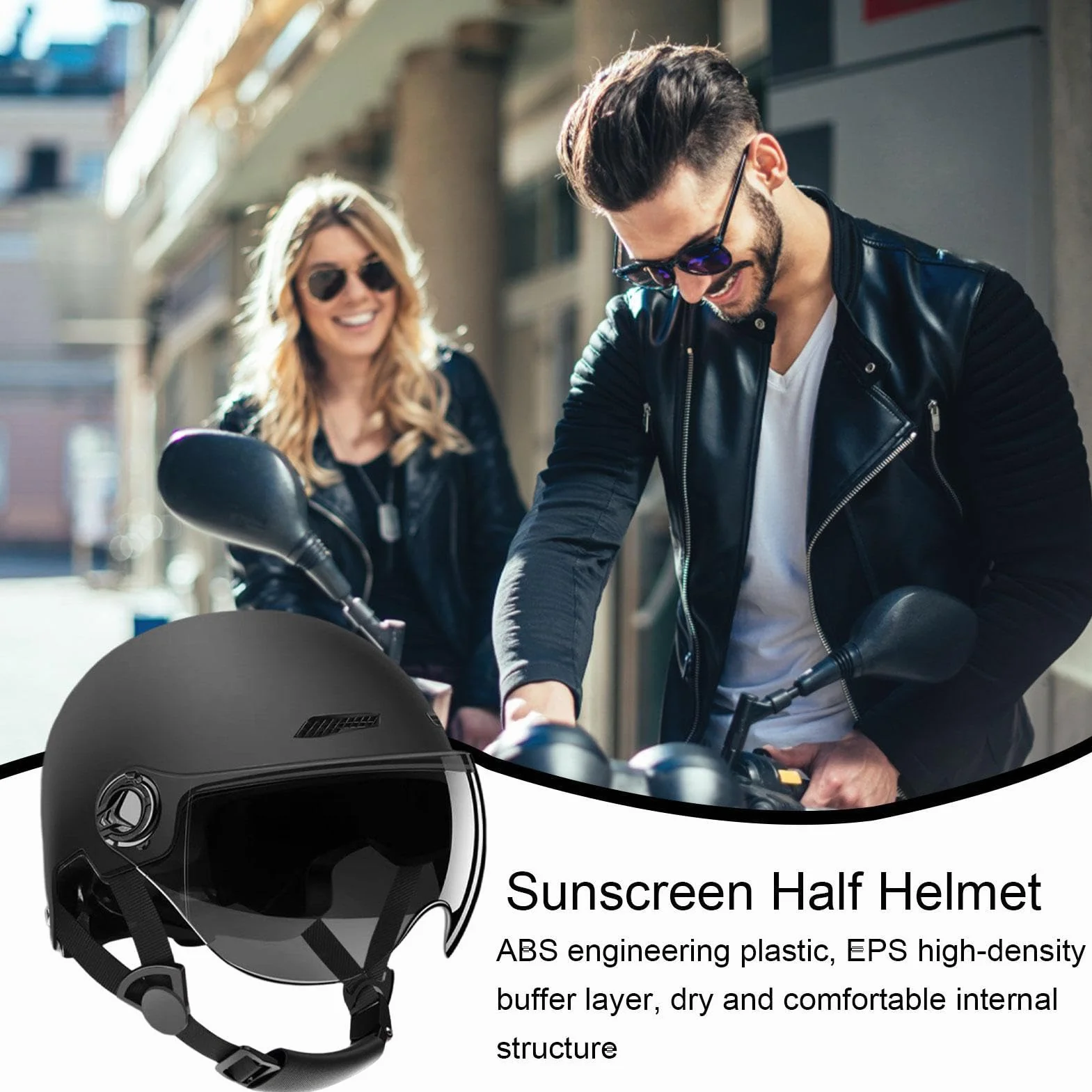 Casque Trottinette Électrique Adulte - Casque Vélo avec Visière pour Homme & Femme, Vélo, Trottinette, Skateboard