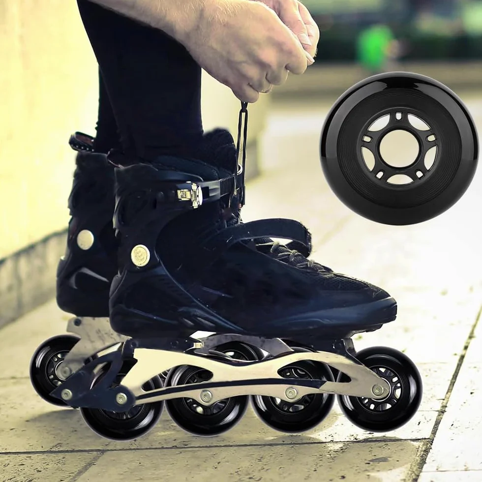 Roues de Roller Hockey 64 mm 70 mm 72 mm 76 mm 80 mm avec Roulements ABEC 9 Lot de 8