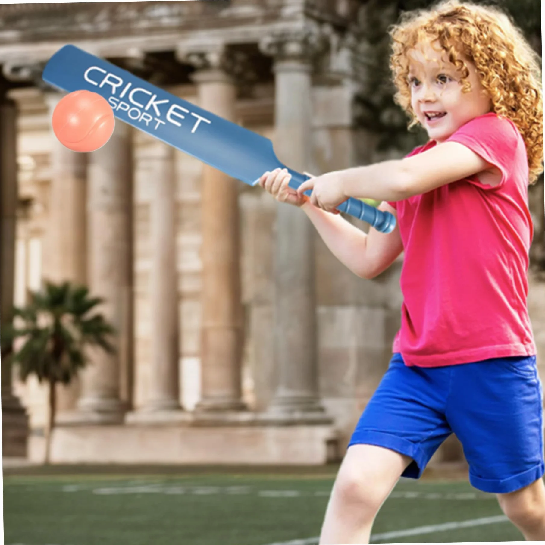 Kit de cricket pour enfants avec chauve-souris ABS, moignons et 2 balles, jeu d'interaction parent-enfant pour jardin plage maison
