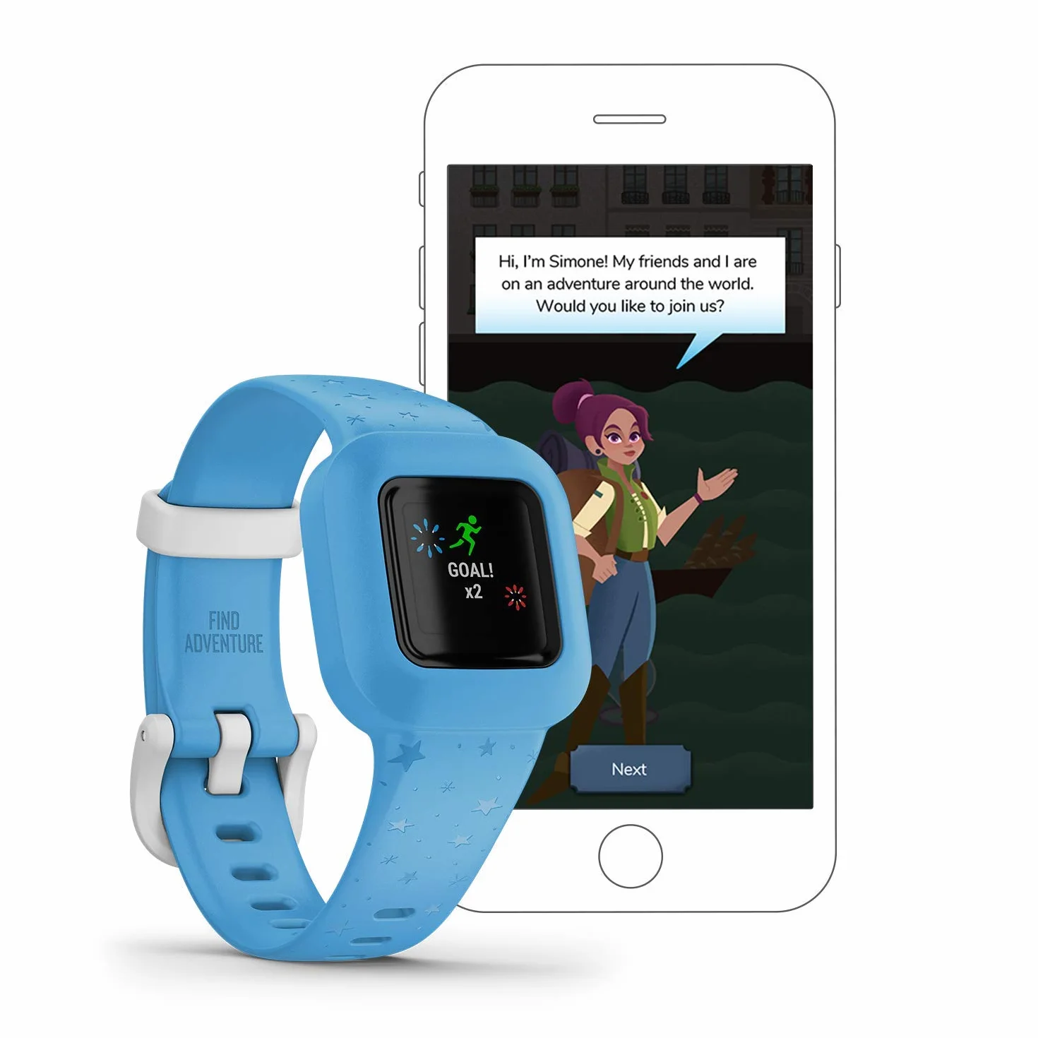 Garmin vívofit jr. 3 Bracelet d'activité Enfants Bleu