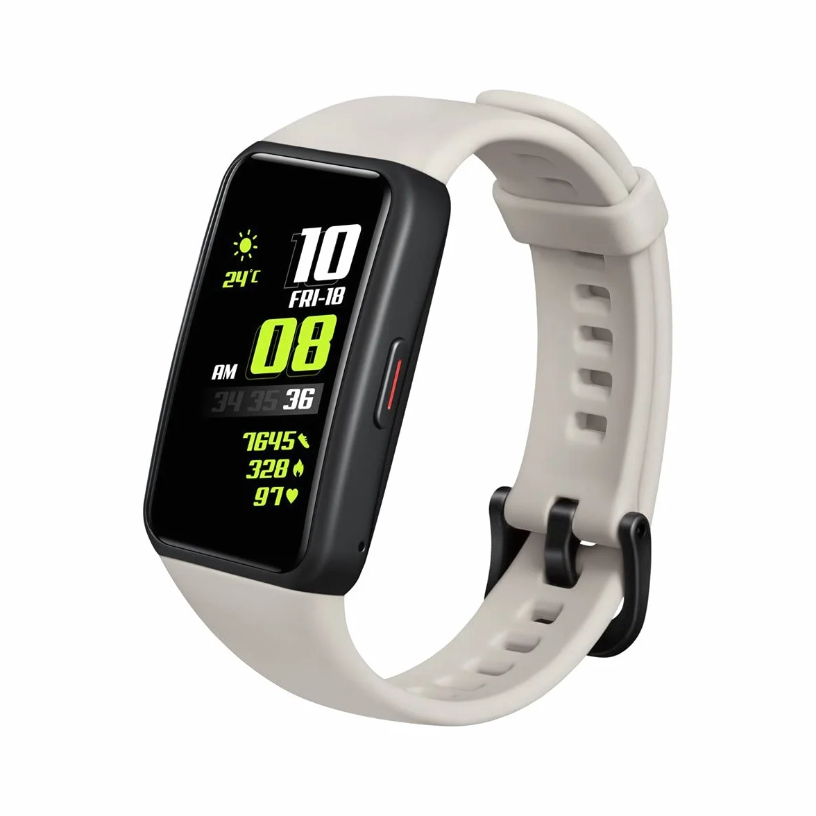 Honor Bracelet de Fitness Band 6 - Écran AMOLED 1,47" - Moniteur Cardiaque et SpO2 - Autonomie 5 ATM - Podomètre, Gris Sable