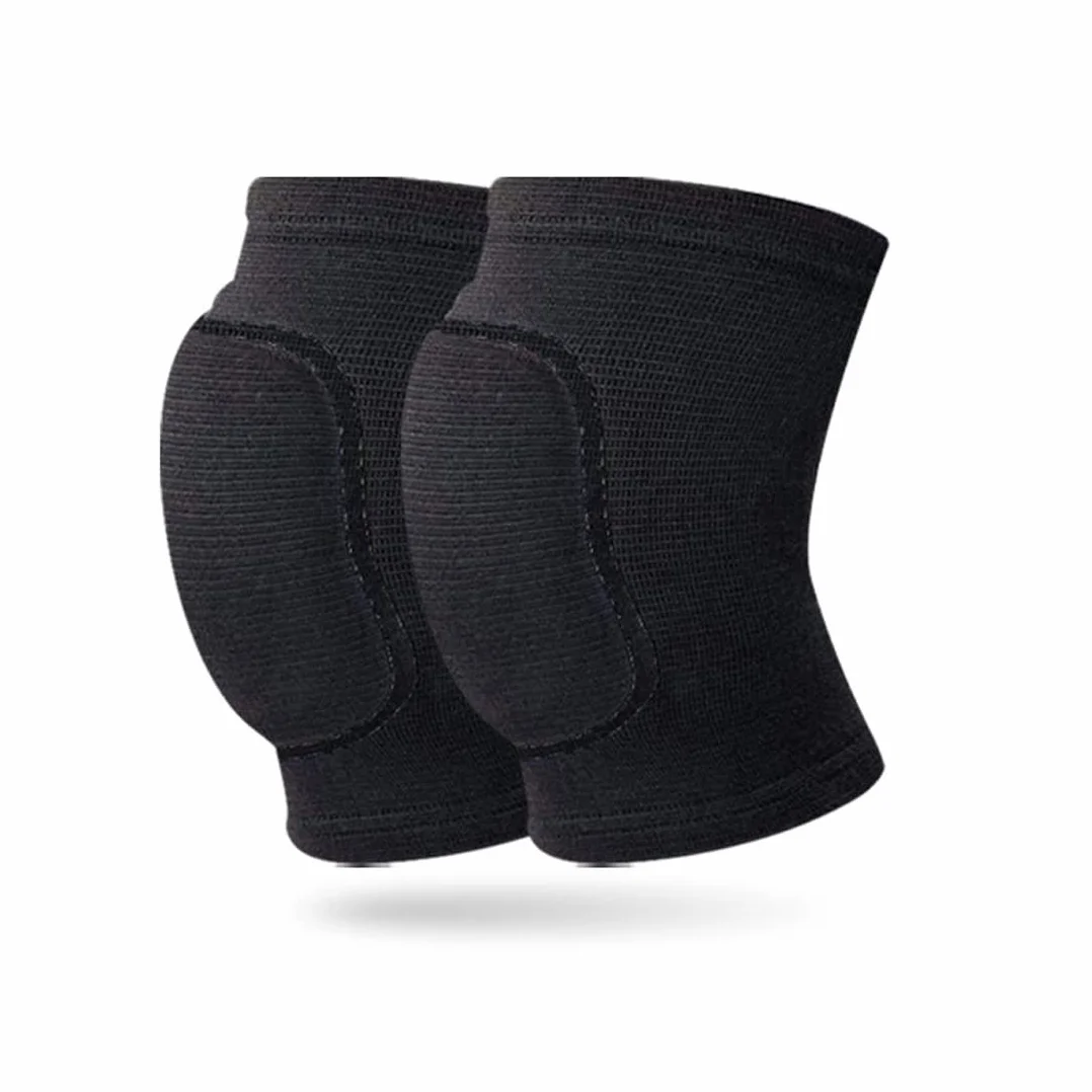 Lot de 2 genouillères de danse élastiques unisexes pour enfants et adultes sport football jogging yoga