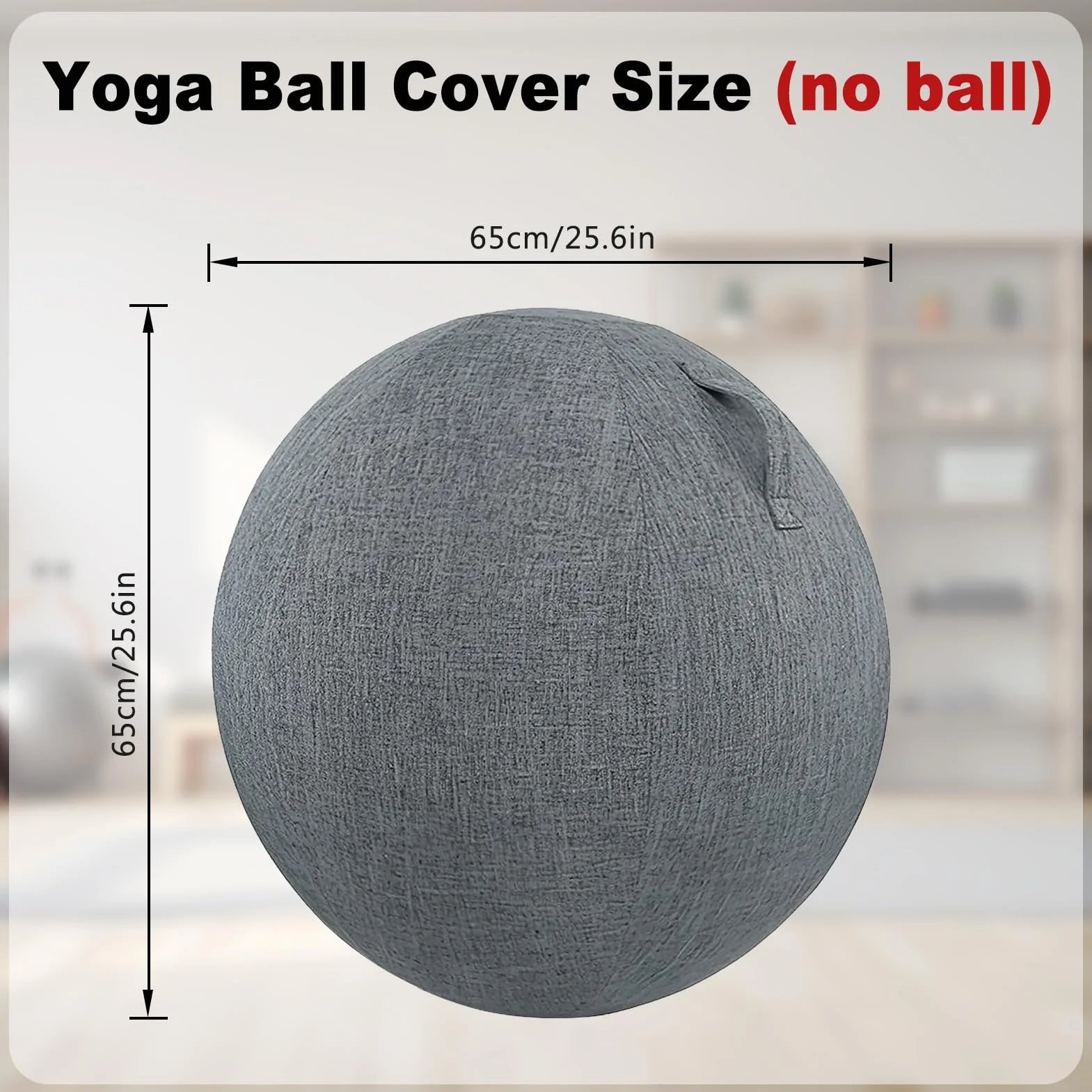 Housse de protection pliable 65 cm gris foncé pour ballon de fitness