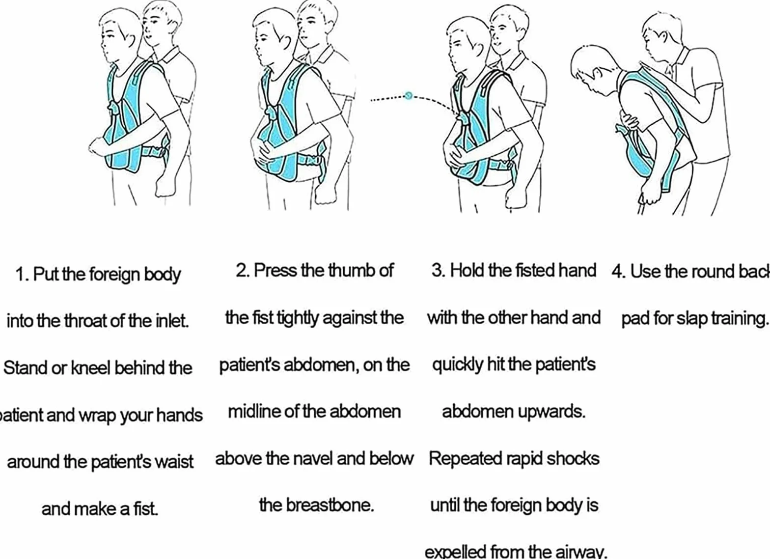 Gilet D'entraînement Anti-étouffement Heimlich Professionnel, Compétences Premiers Secours, Entraînement Durable Réglable