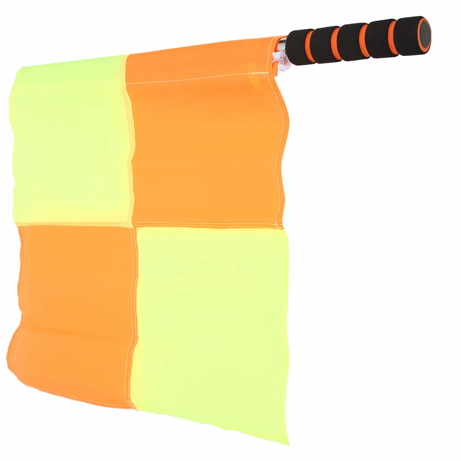 SUNGOOYUE Drapeaux d'Arbitre de Football avec Sac de Rangement, 2 Drapeaux de Juge de Ligne