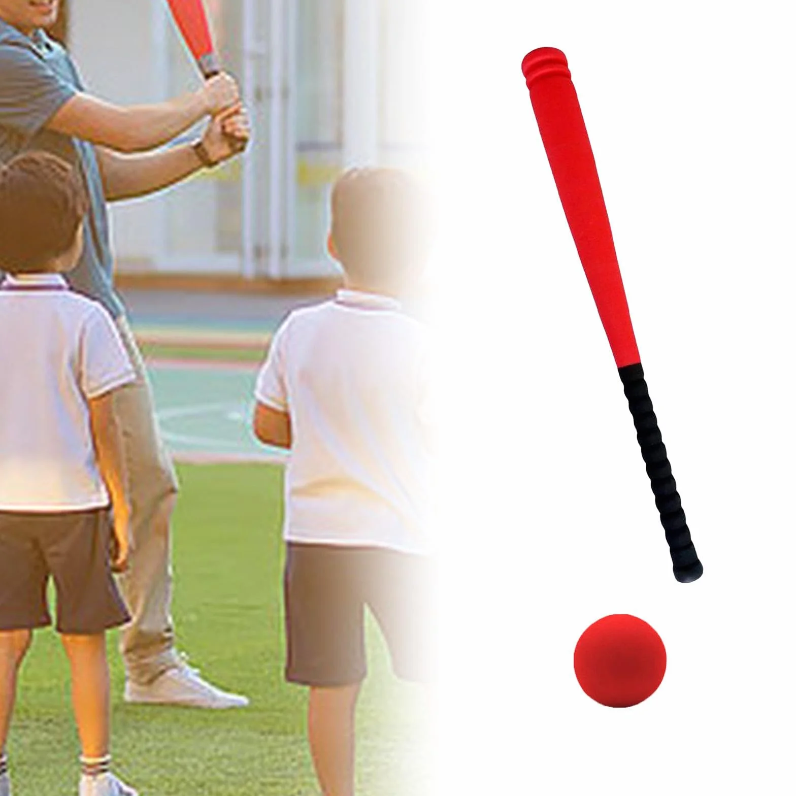Ensemble de Baseball en Mousse pour Enfants, Batte EVA 54cm, Jeu de Sport Débutants