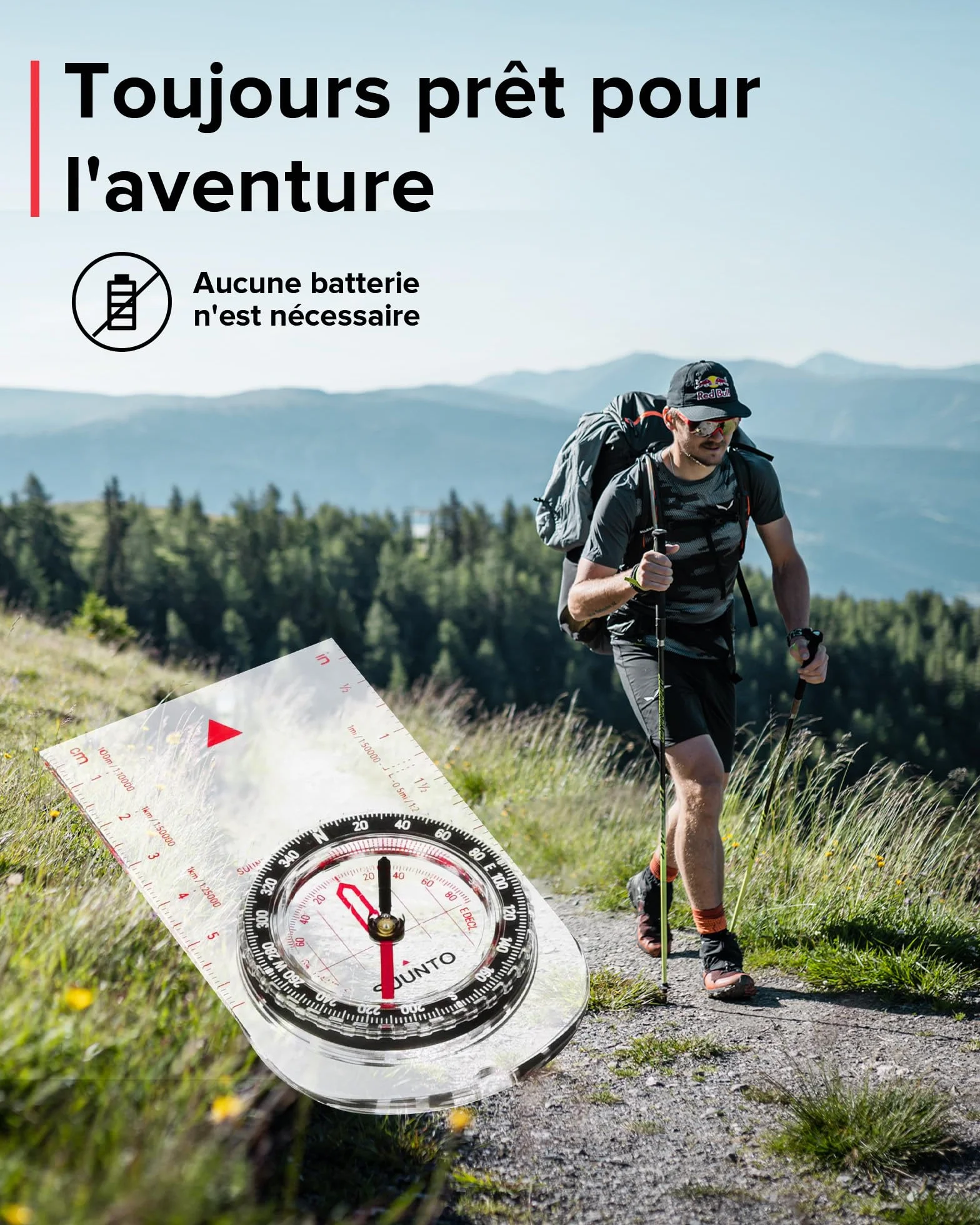 Boussole de Randonnée SUUNTO A-10, Navigation Professionnelle, étanche, Déclinaison Réglable
