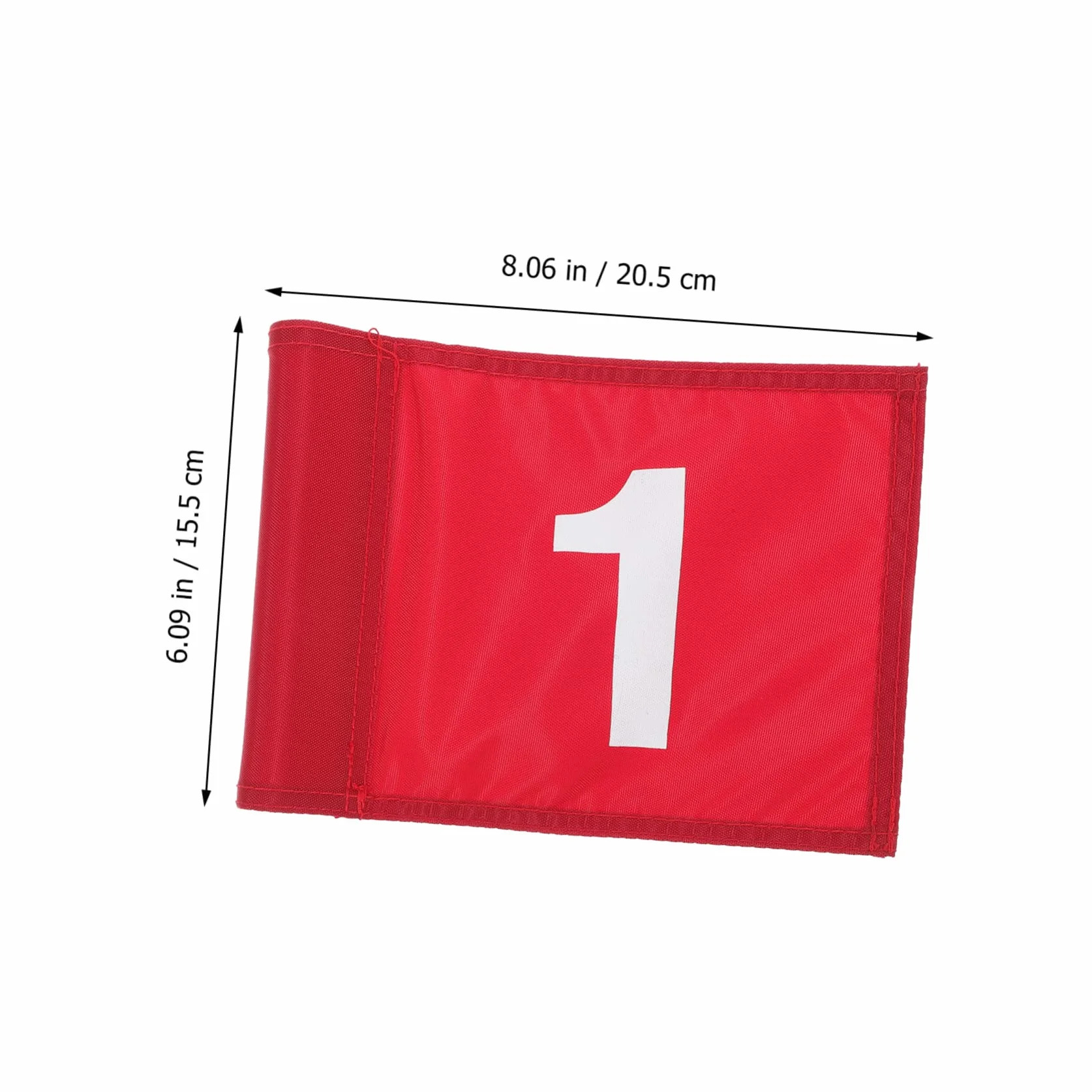 Drapeau De Golf Numéroté Rouge 1 D'entraînement En Tissu Solide Léger Portable Pour Practice Et Putting