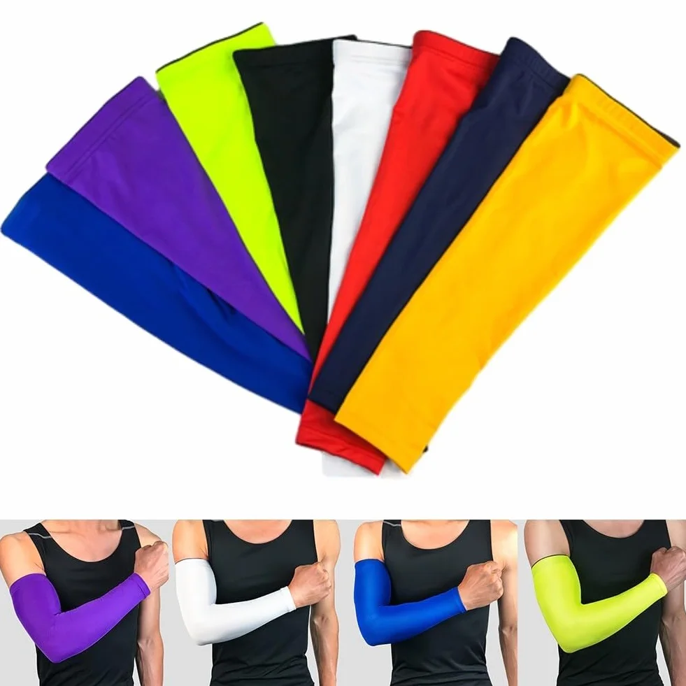 DAZZLEEX Coudières souples gardien de but Protège-bras juniors adultes Manchons compression polyester