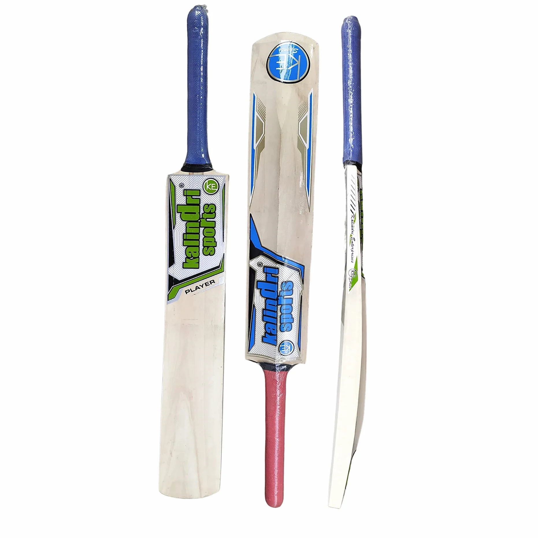 Balle de Cricket en Bois de Saule Taille Complète avec Autocollants