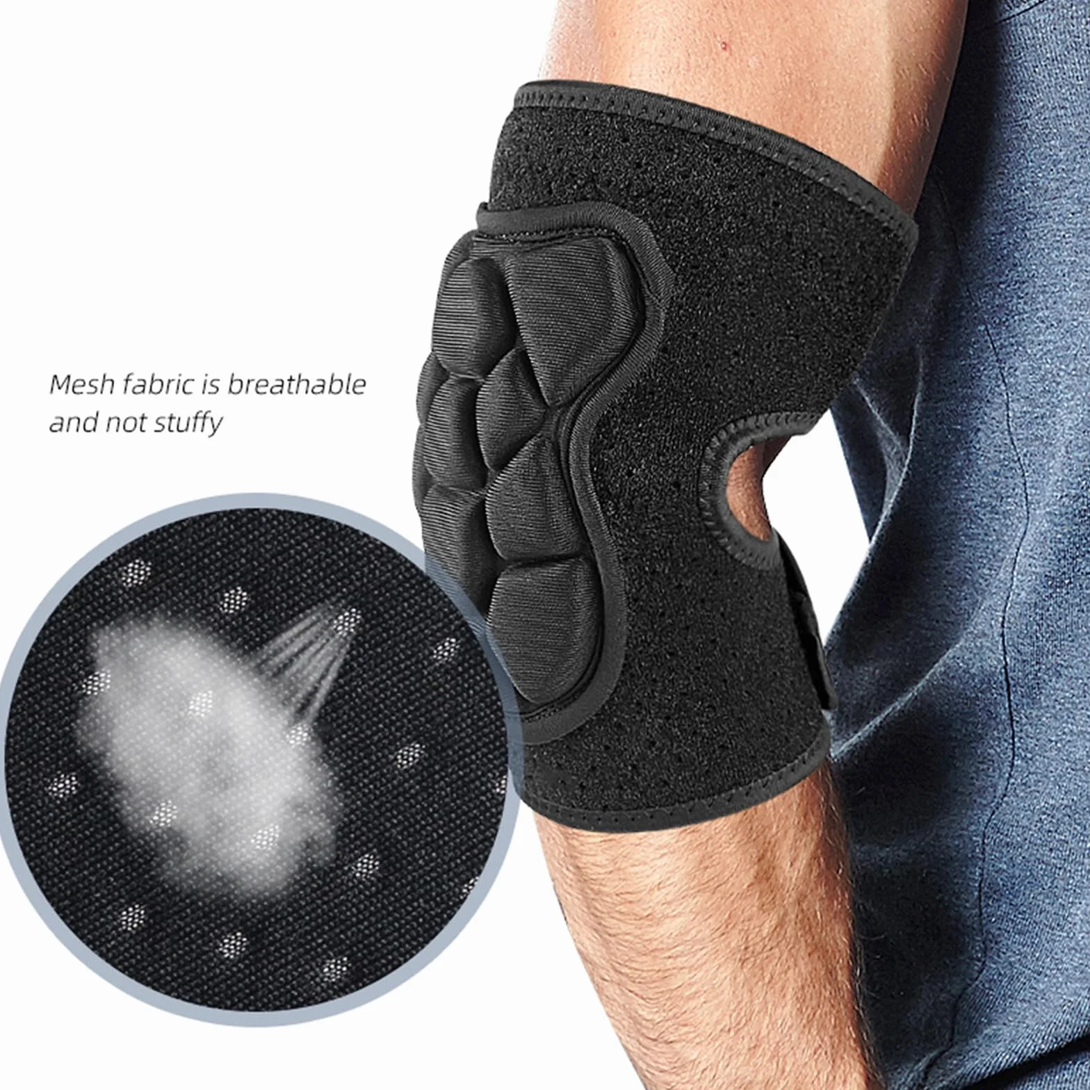 Coudière réglable respirante pour athlète, protection de coude de baseball