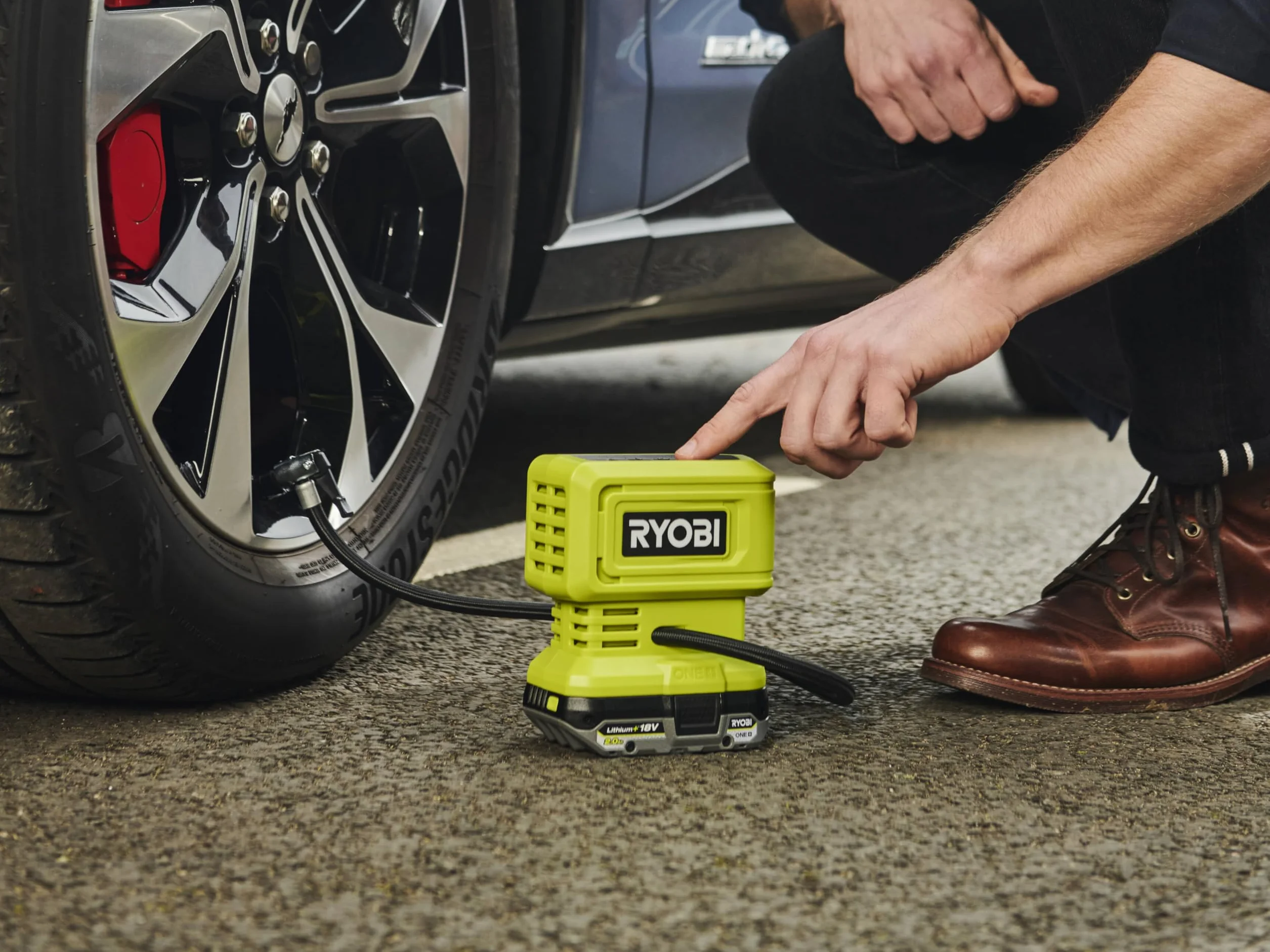 RYOBI Gonfleur Compresseur 18V ONE+ RPI18-0 Haute Pression 11 Bars