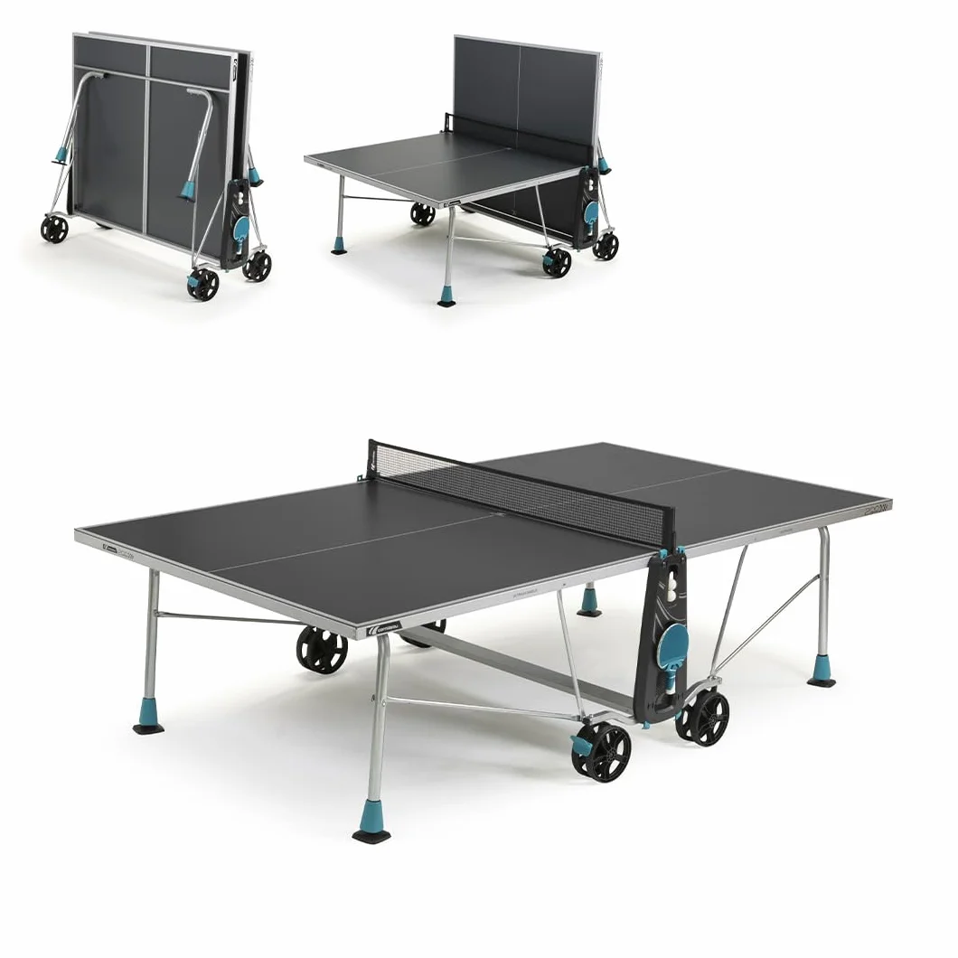 CORNILLEAU Table de ping Pong d'extérieur 200X Outdoor Gris FFTT