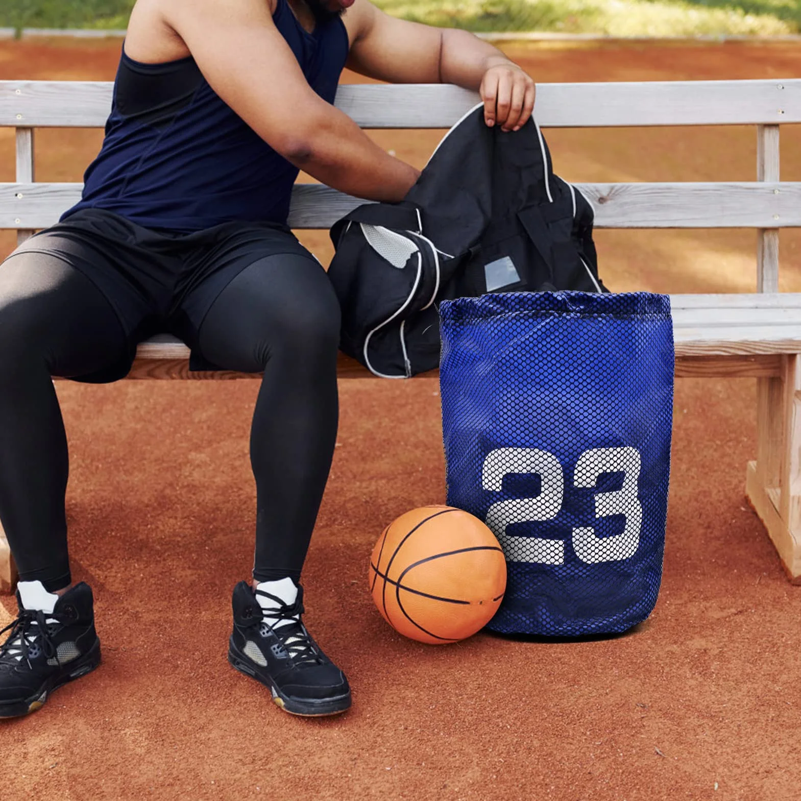 Sac à Dos de Basketball avec Cordon Réglable pour Ballon de Basket, Foot, Volley