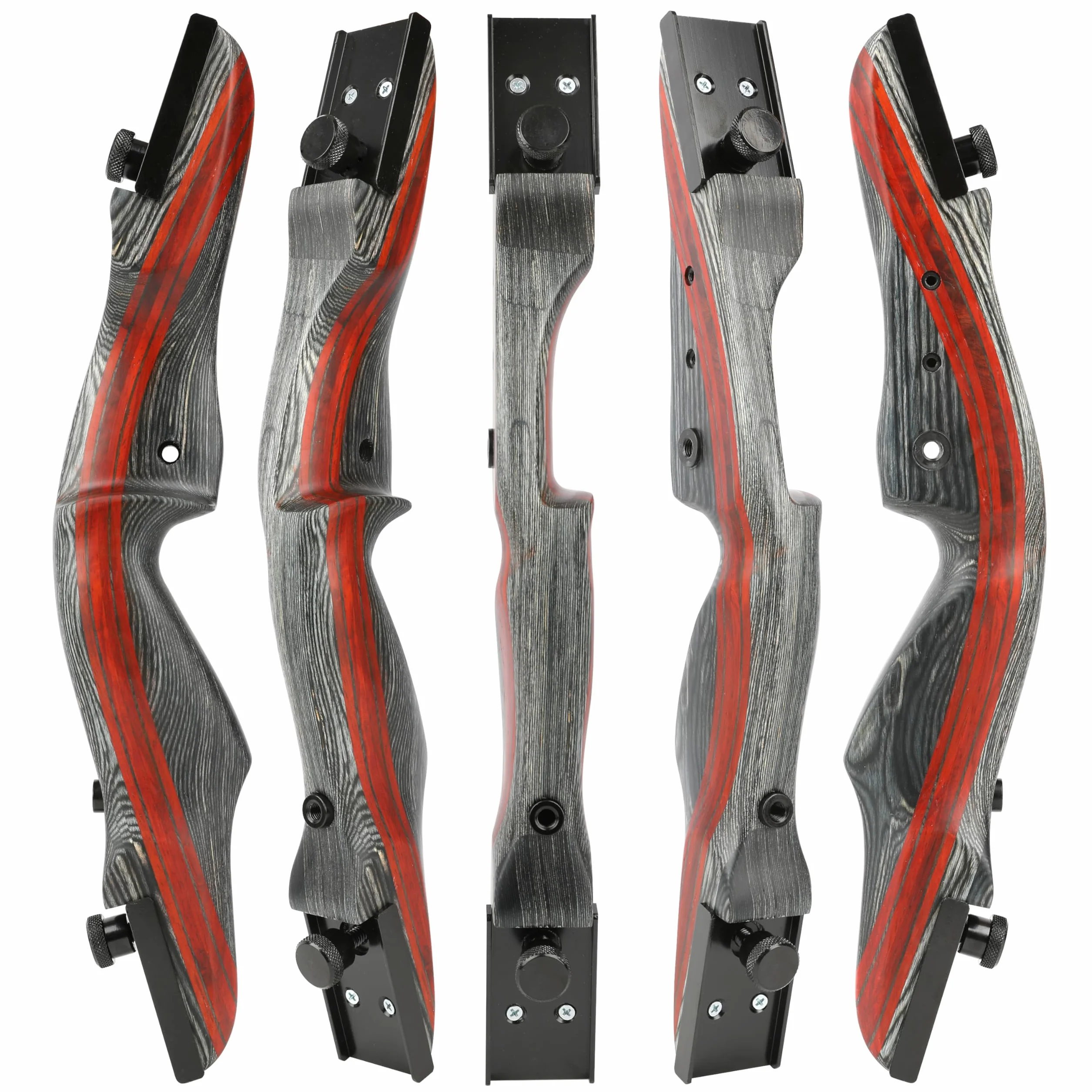 Arc recurve démontable 62" 20-44 LB Chasse Traditionnel Droitier Poignée 17 Pouces Tir à l'arc Plein air