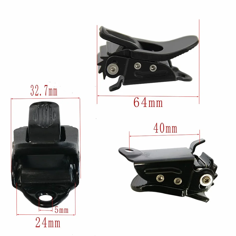 UP100 Un Ensembles Pièces de Fixation de Snowboard Noires 2 Boucles 2 Sangles Strap-in Cheville Système de Reliure