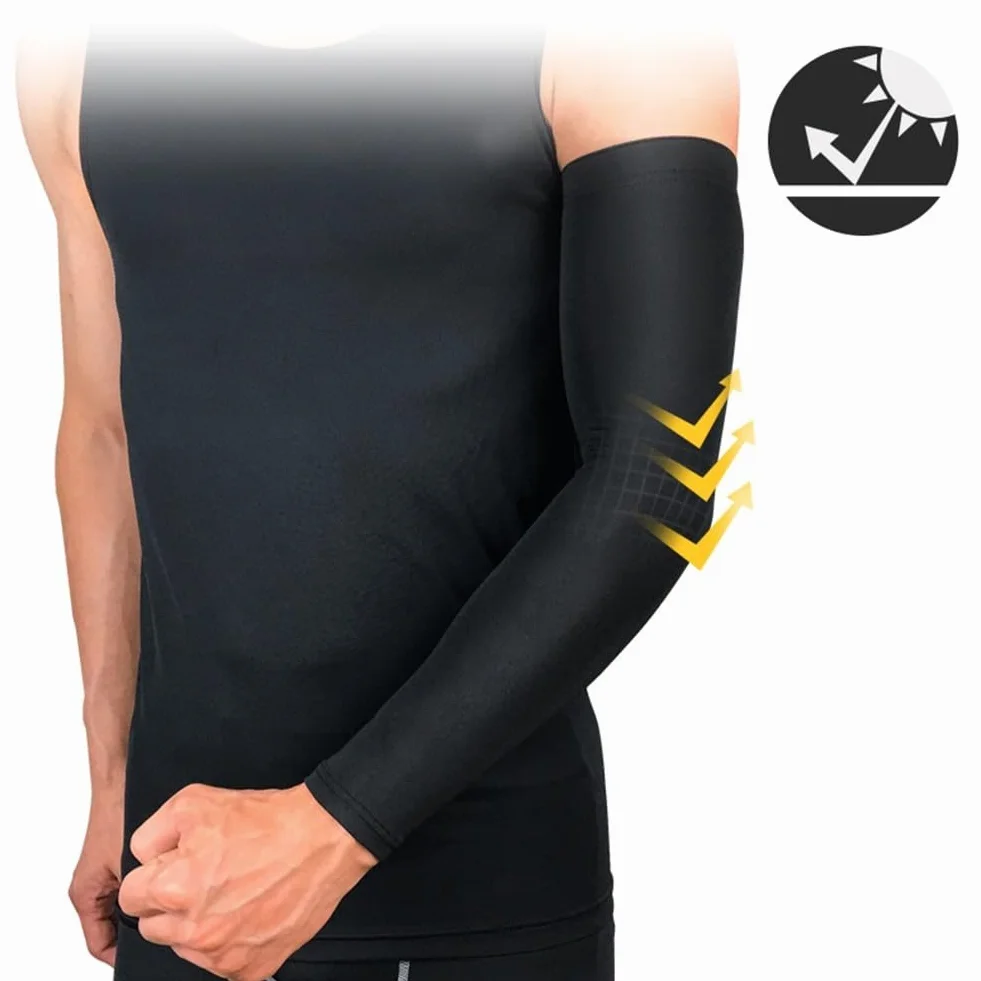 DAZZLEEX Coudières souples gardien de but Protège-bras juniors adultes Manchons compression polyester