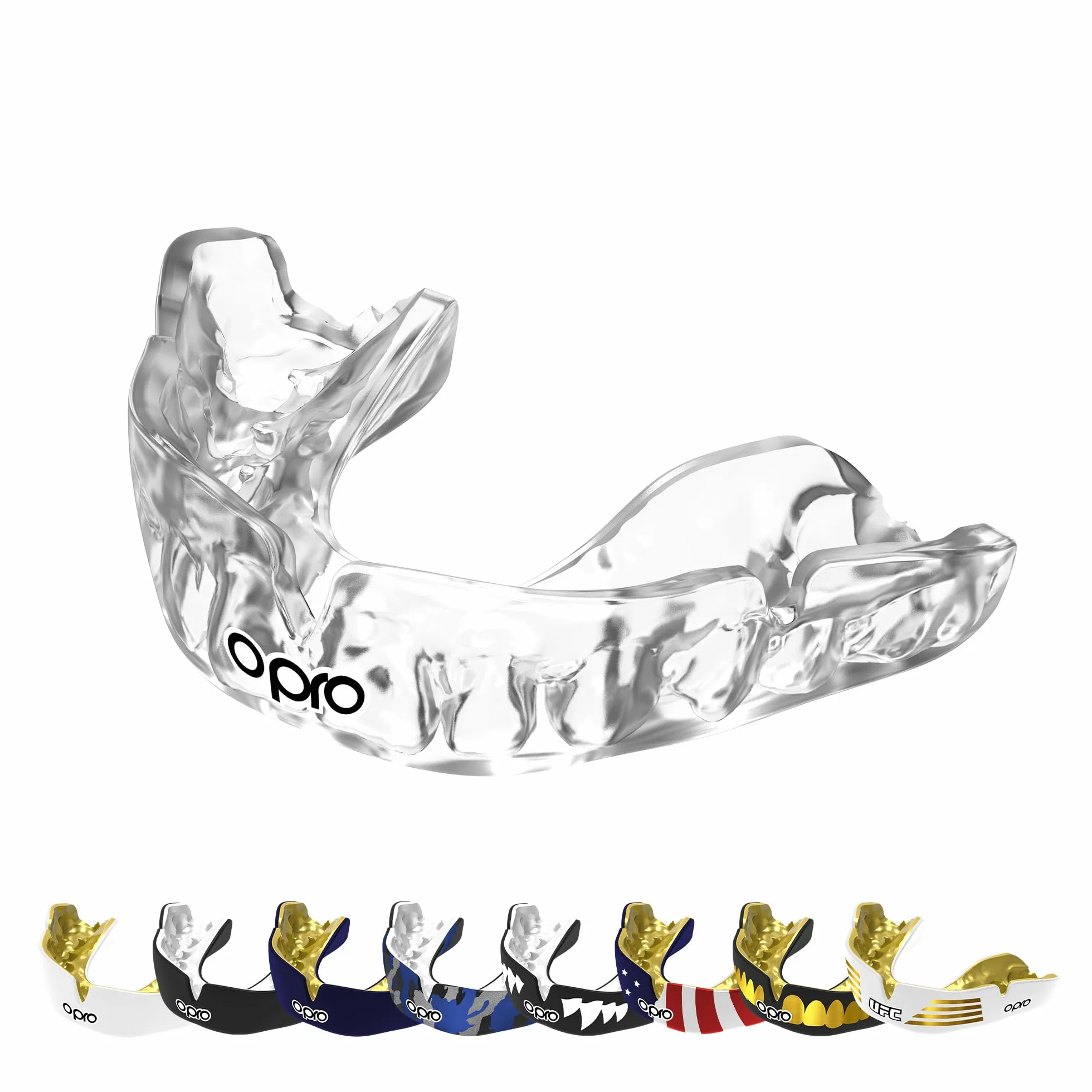 OPRO Protège-Dents Instant Custom-Fit Professionnel Adultes Enfants Boxe MMA Rugby Hockey Moulage Rapide