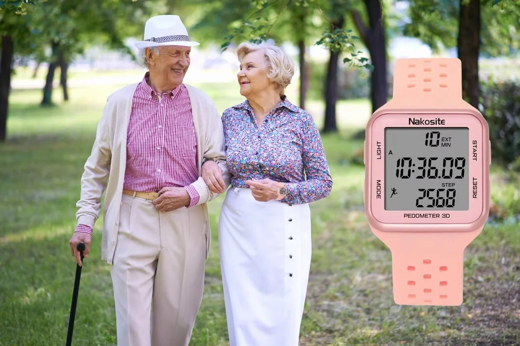 FIT2433P Smartwatch Montre Podometre Compteur de Pas Précis Alarme Homme Femme Enfant Rose
