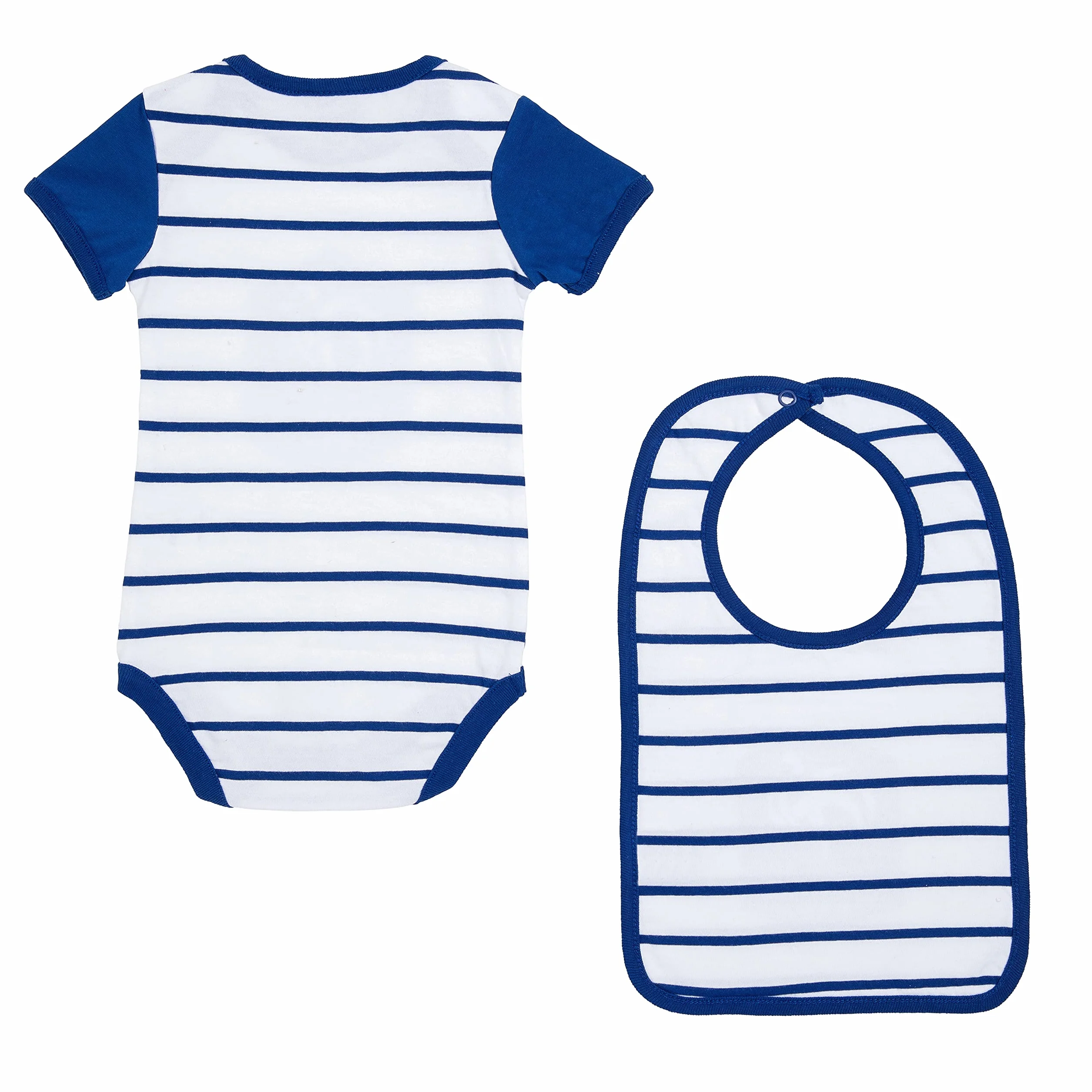 Equipe de France de Football Body + Bavoir FFF bébé marinière Collection Officielle
