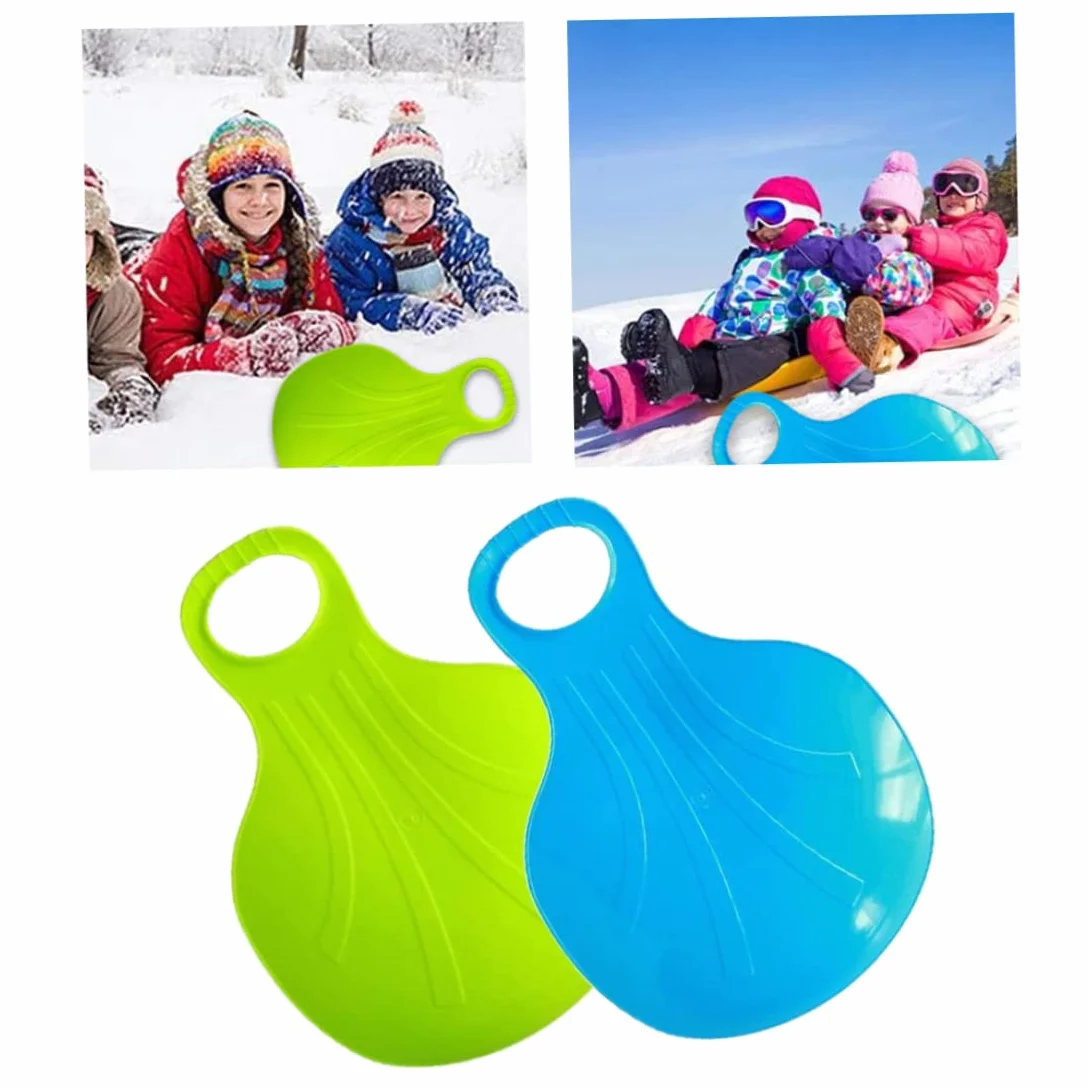 Snowboard Sled Sledge Plastic Snow Slider 2pcs