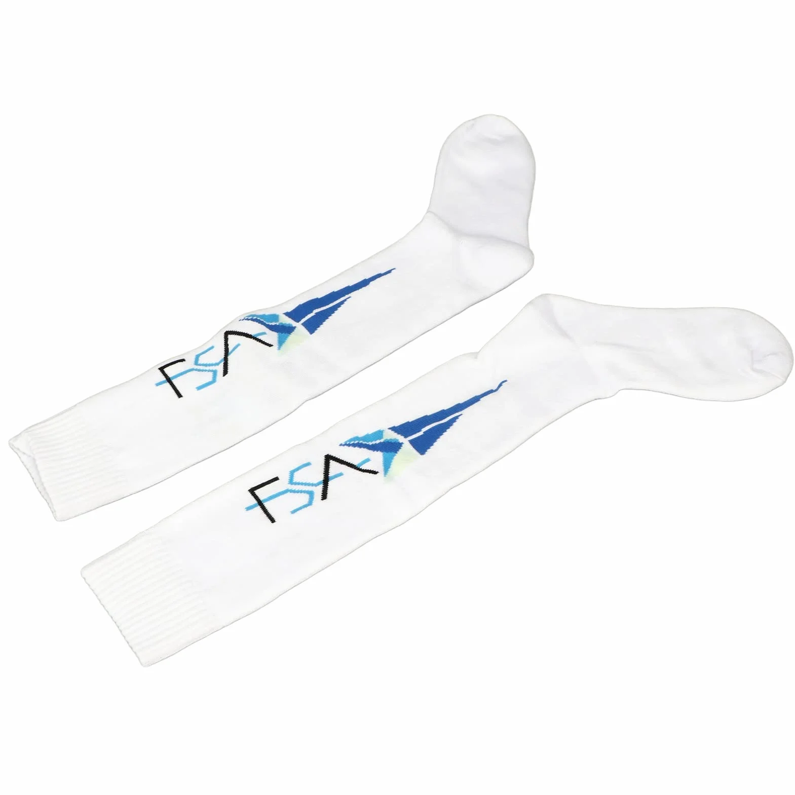 Chaussettes d'escrime pour Adultes, Bas de Protection Absorbant la Transpiration Bleu épaissi