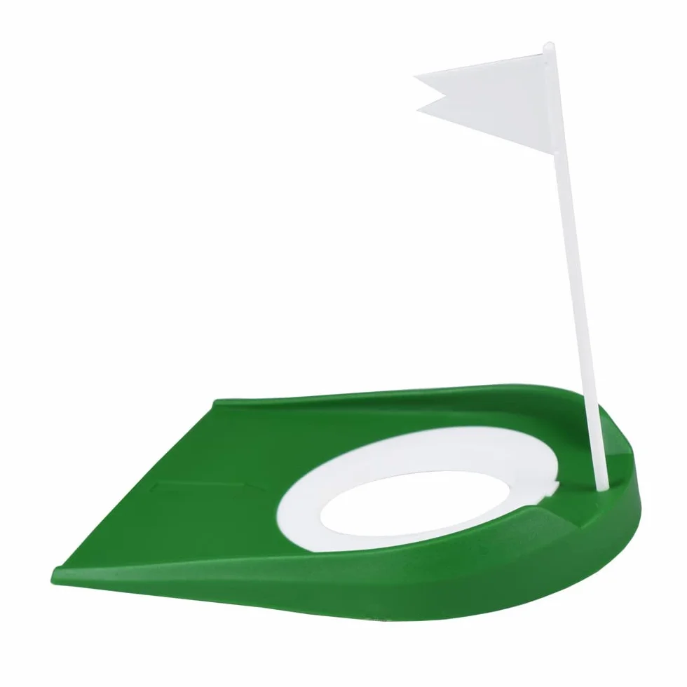 Lot de 2 drapeaux d'entraînement pour la tasse de golf - Intérieur ou extérieur
