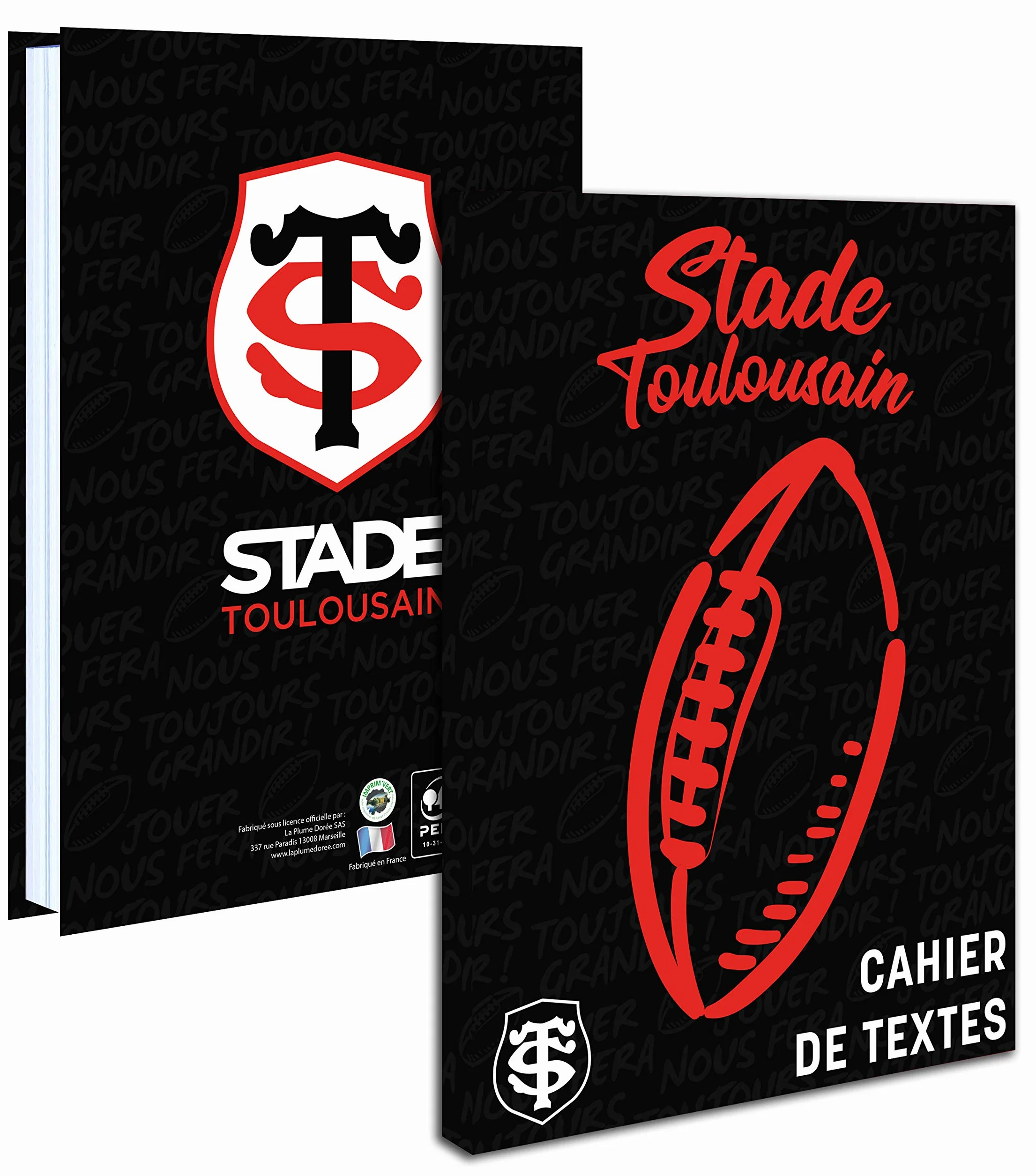 Cahier de Texte STADE TOULOUSAIN - Collection Officielle