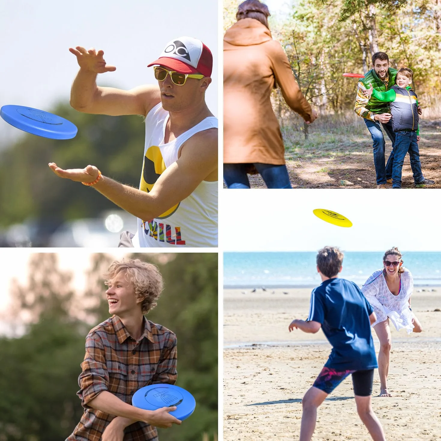 Ensemble de 6 disques de disc golf Naissgo, set professionnel avec putter, mid-range et driver pour adultes et enfants