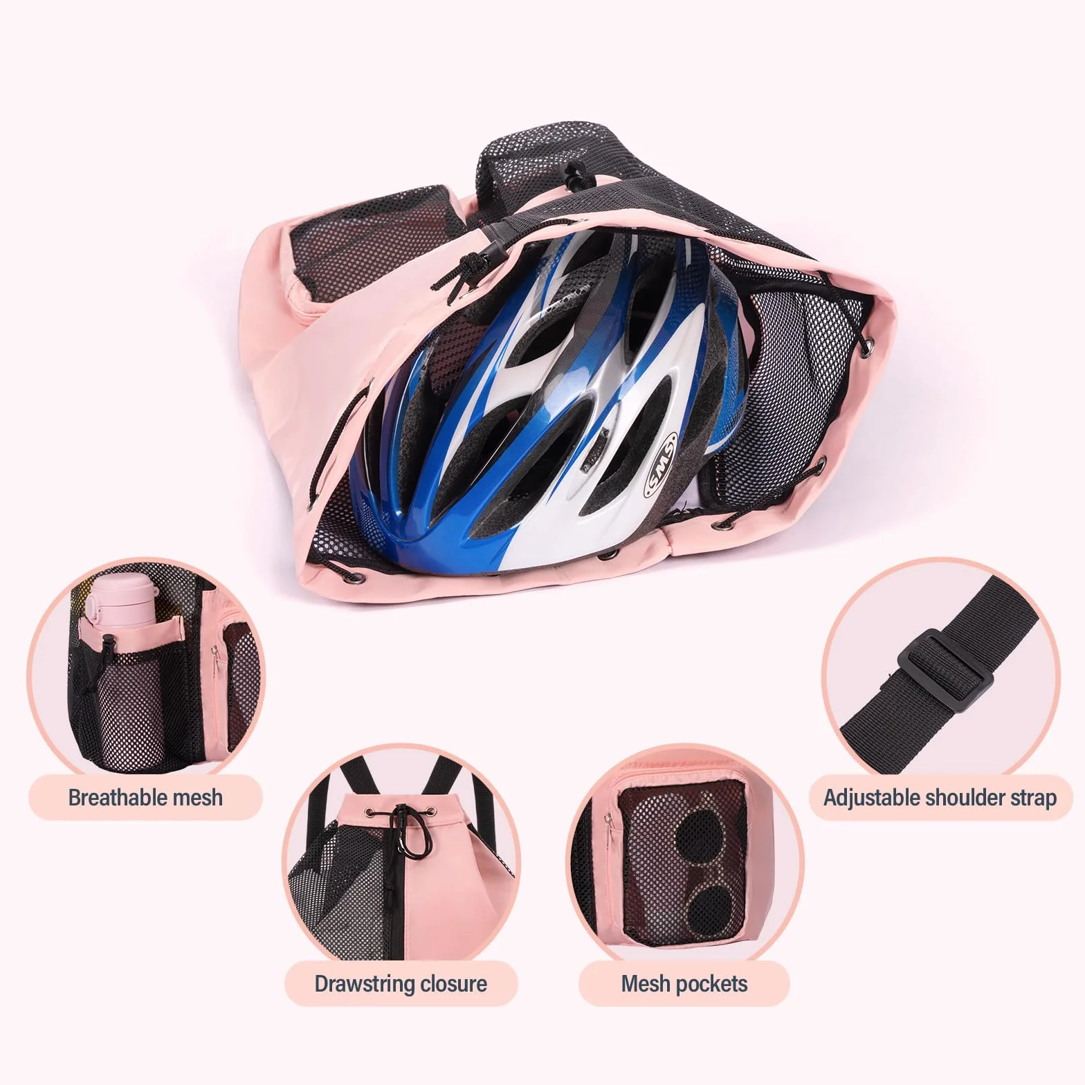 Sac Piscine Résistant à l'eau Sac Cordon Séparation Humide et Sèche, Sac de Sport en Maille pour Natation Gym Plage
