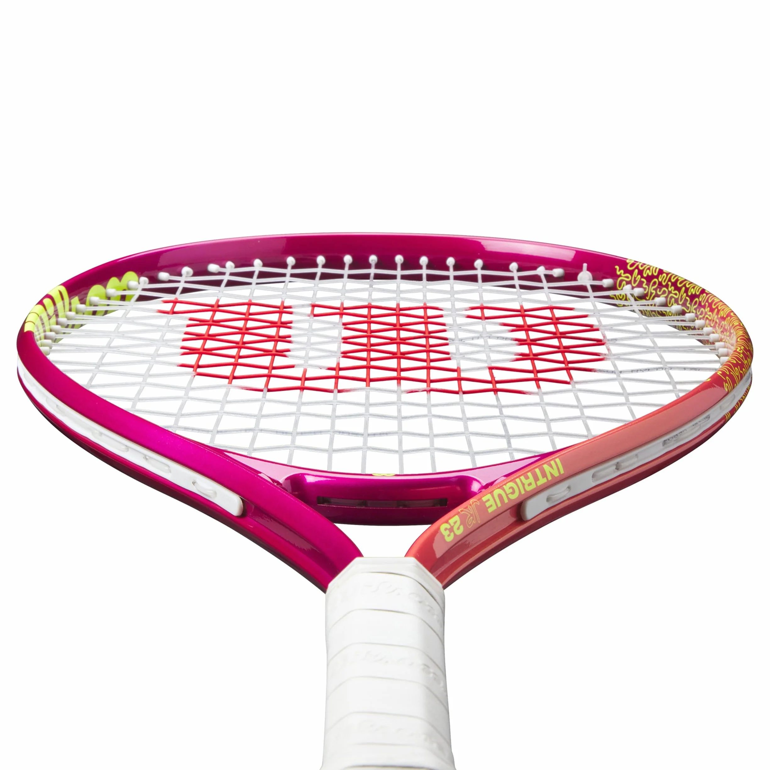 Wilson Intrigue Junior 23 Girls Tennis Racket Red Yellow 205g