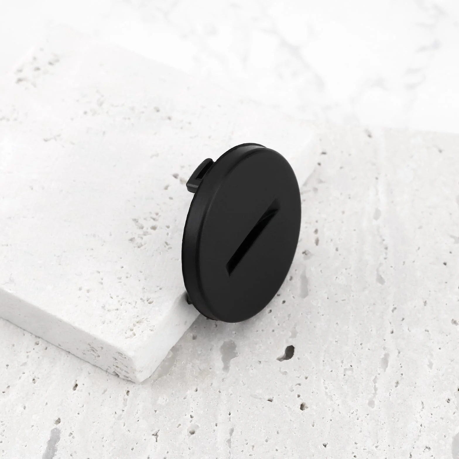 Cache-piles de rechange en plastique 25 mm pour moniteur fréquence cardiaque Wahoo TICKR HRM - Noir