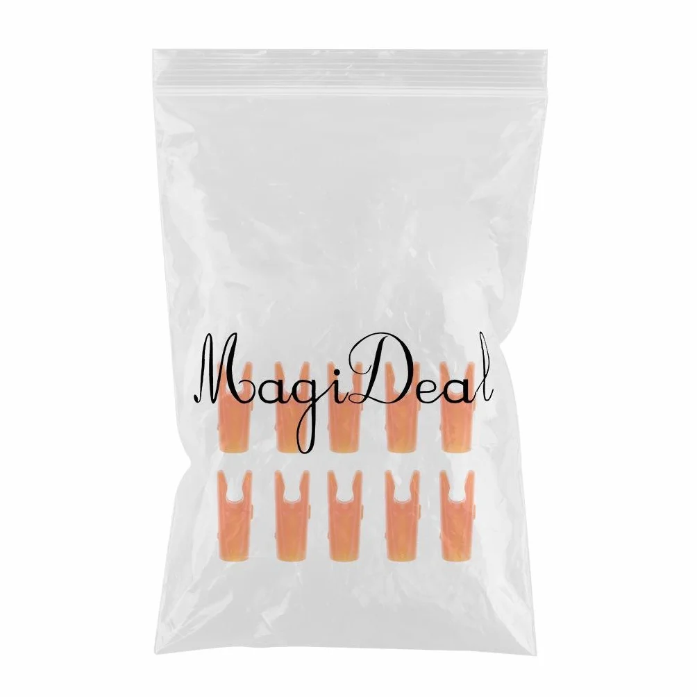 MagiDeal 10pcs Encoches Fleches Tir à Accessoire de Sport en Plastique