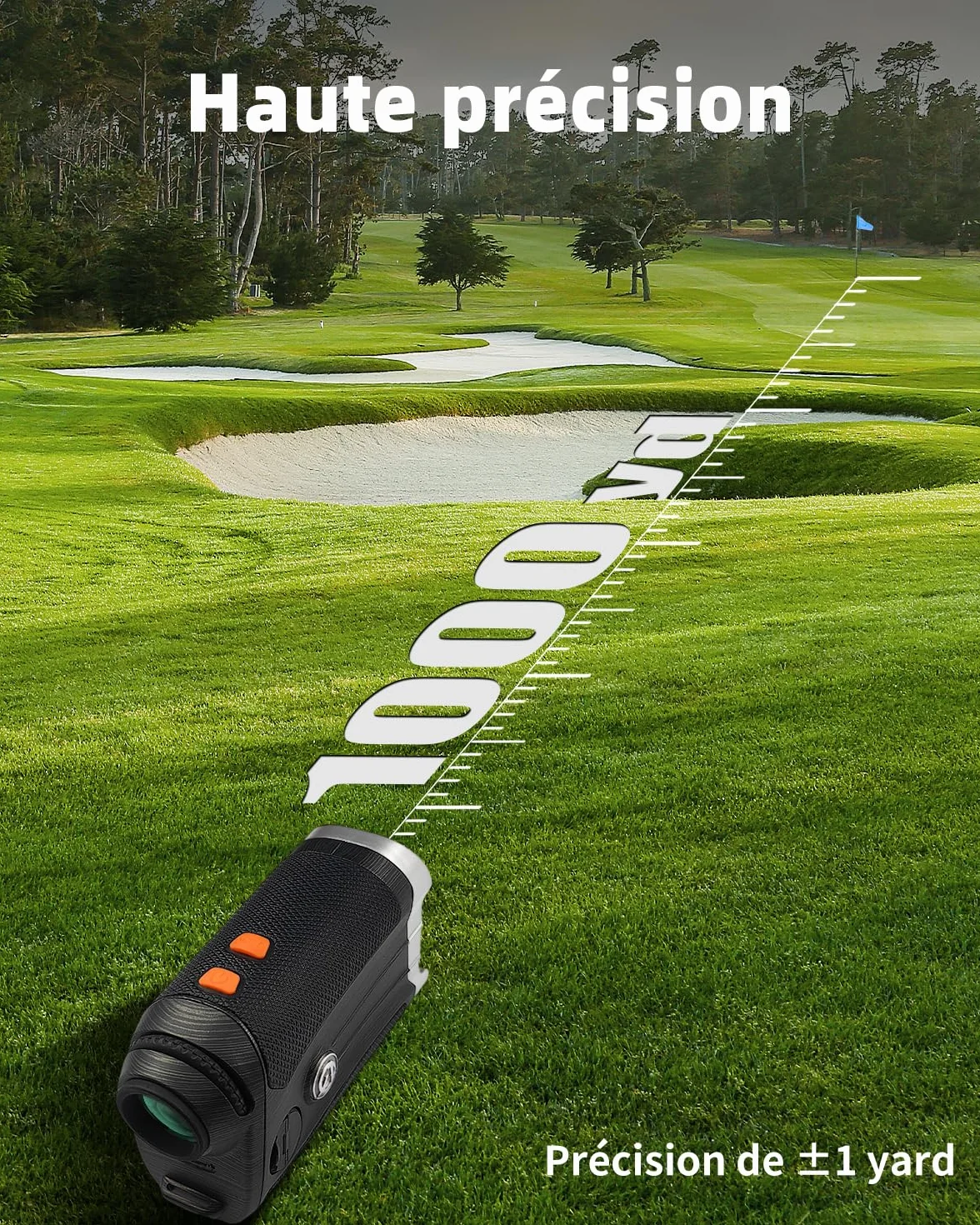 AOFAR GX-2S Pro Télémètre Laser Golf Chasse 1000Y Compensation Pente Verrouillage Drapeau Vibration Distance Horizontale Angle Haute Précision