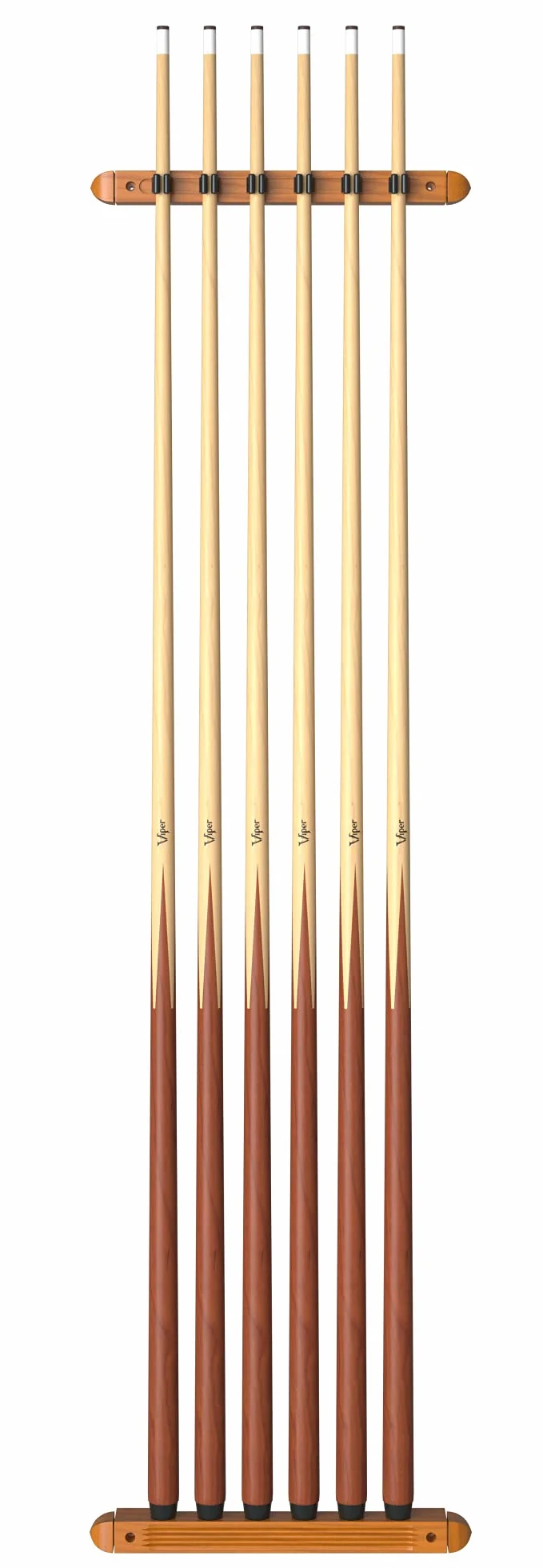Fat Cat Lot de 2 porte-queues de billard mural en bois dur